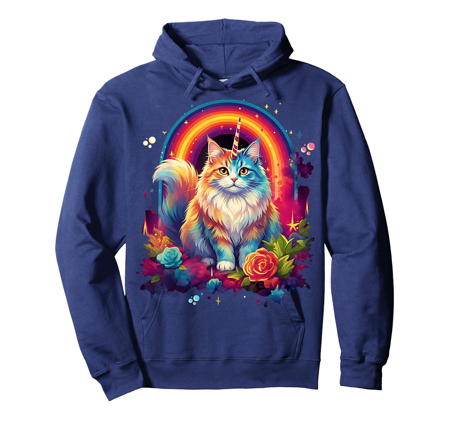Kawaii Rainbow Kitty Caticorn Mainecoon Cat Unicorn Magical T-Shirt