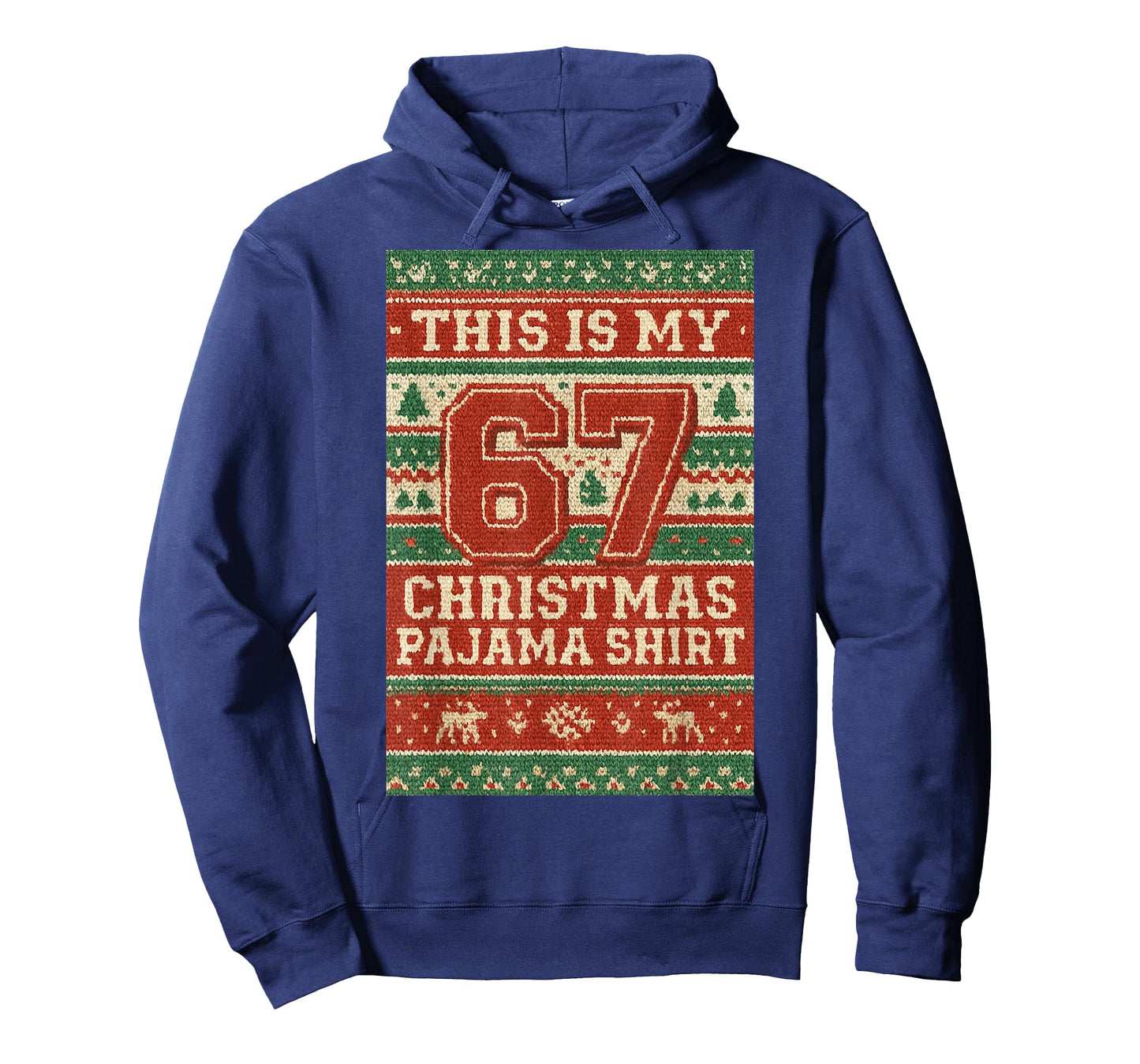 Six Seven 67 Meme 6 7 Holiday Christmas Pajamas Brain Rot T-Shirt