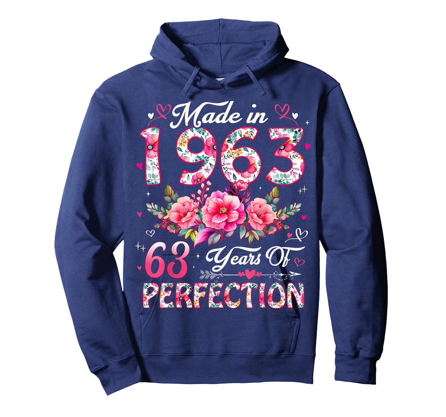 63 Year Old Made in 1963 Floral 63rd Birthday Women T-Shirt