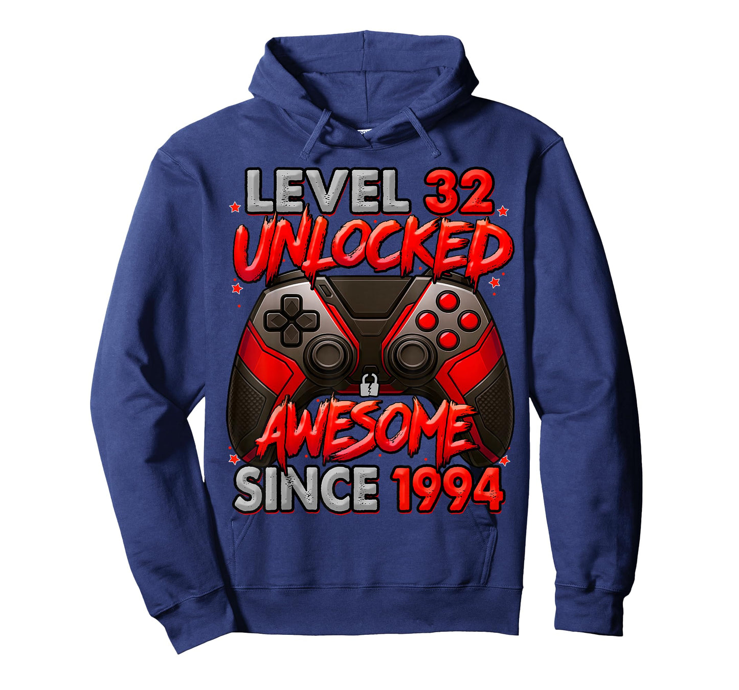 Level 32 Unlocked Awesome Since 1994 32nd Birthday Gaming T-Shirt