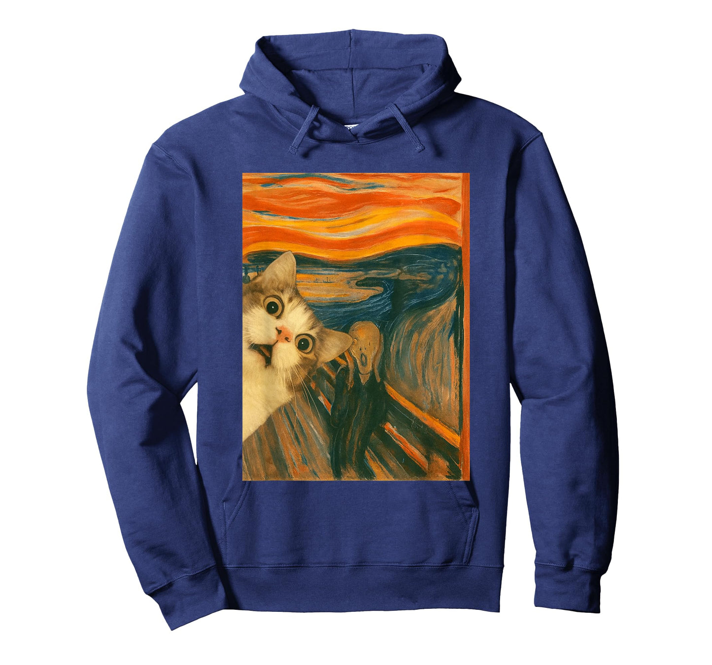 Funny Cat The Scream Art Parody Meme Feline Reaction T-Shirt