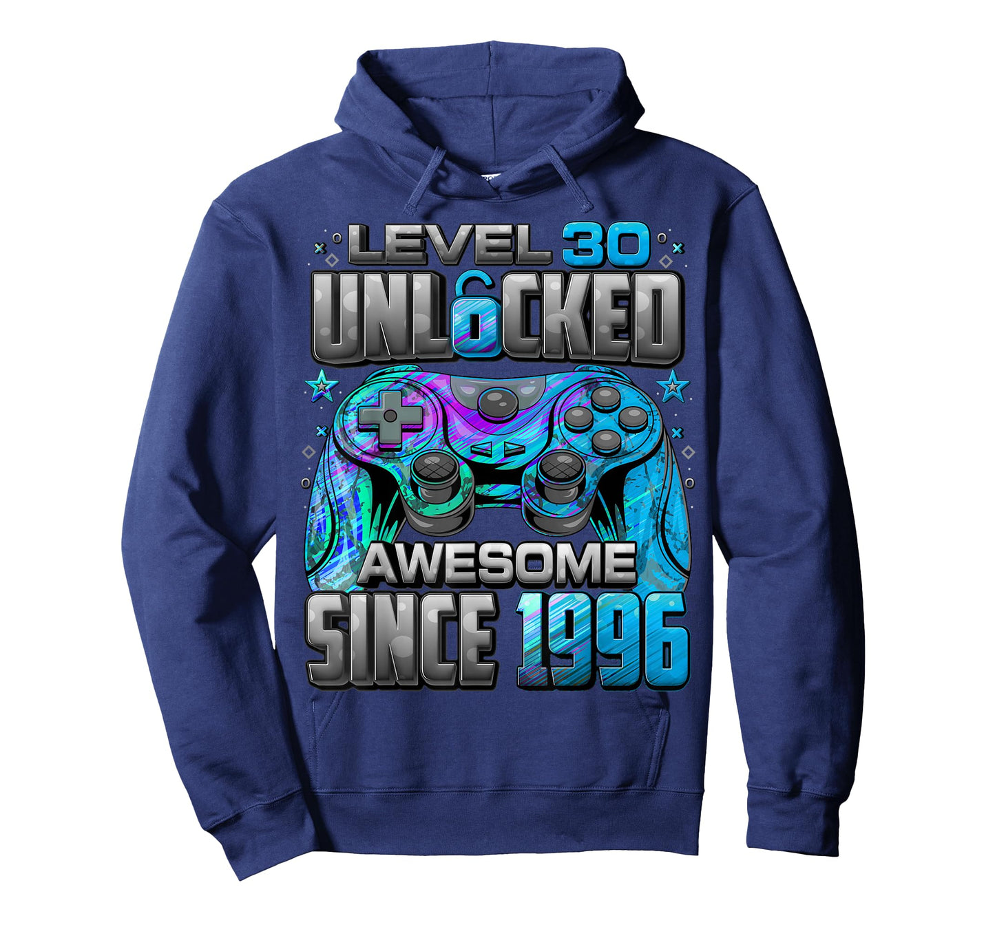 Level 30 Unlocked Awesome Since 1996 30th Birthday Gaming T-Shirt