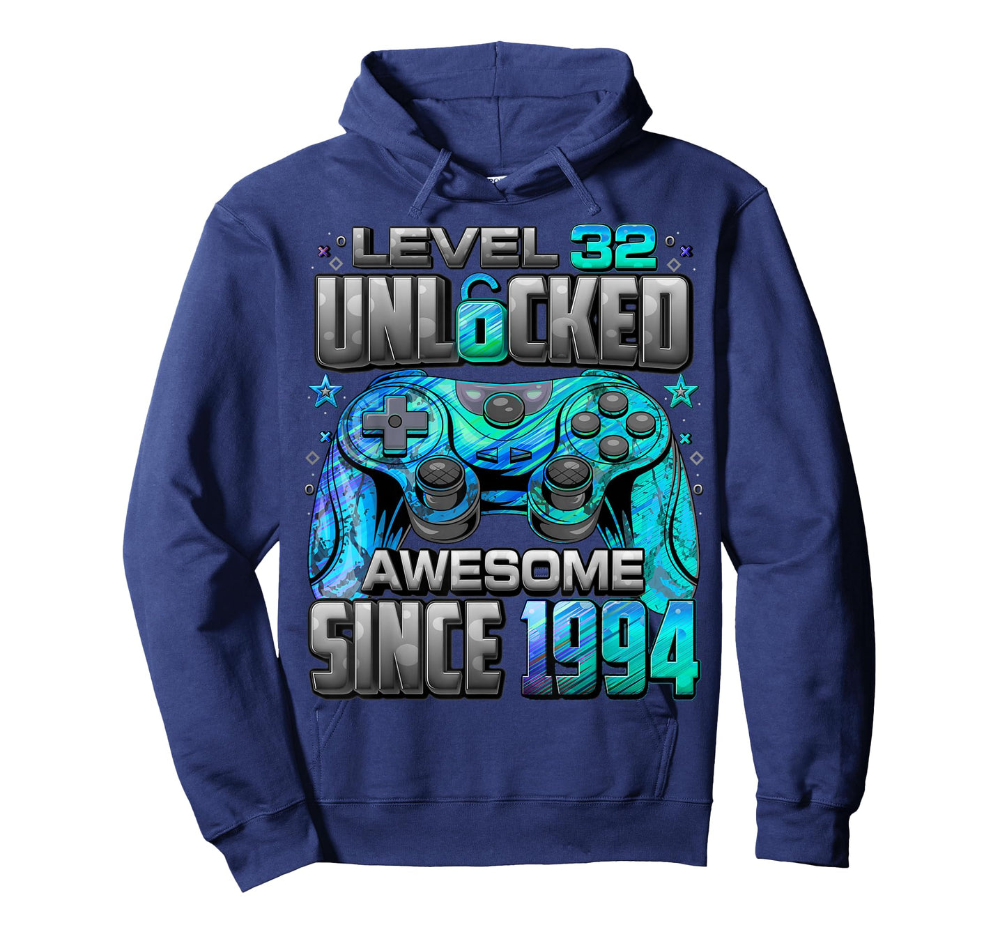 Level 32 Unlocked Awesome Since 1994 32nd Birthday Gaming T-Shirt