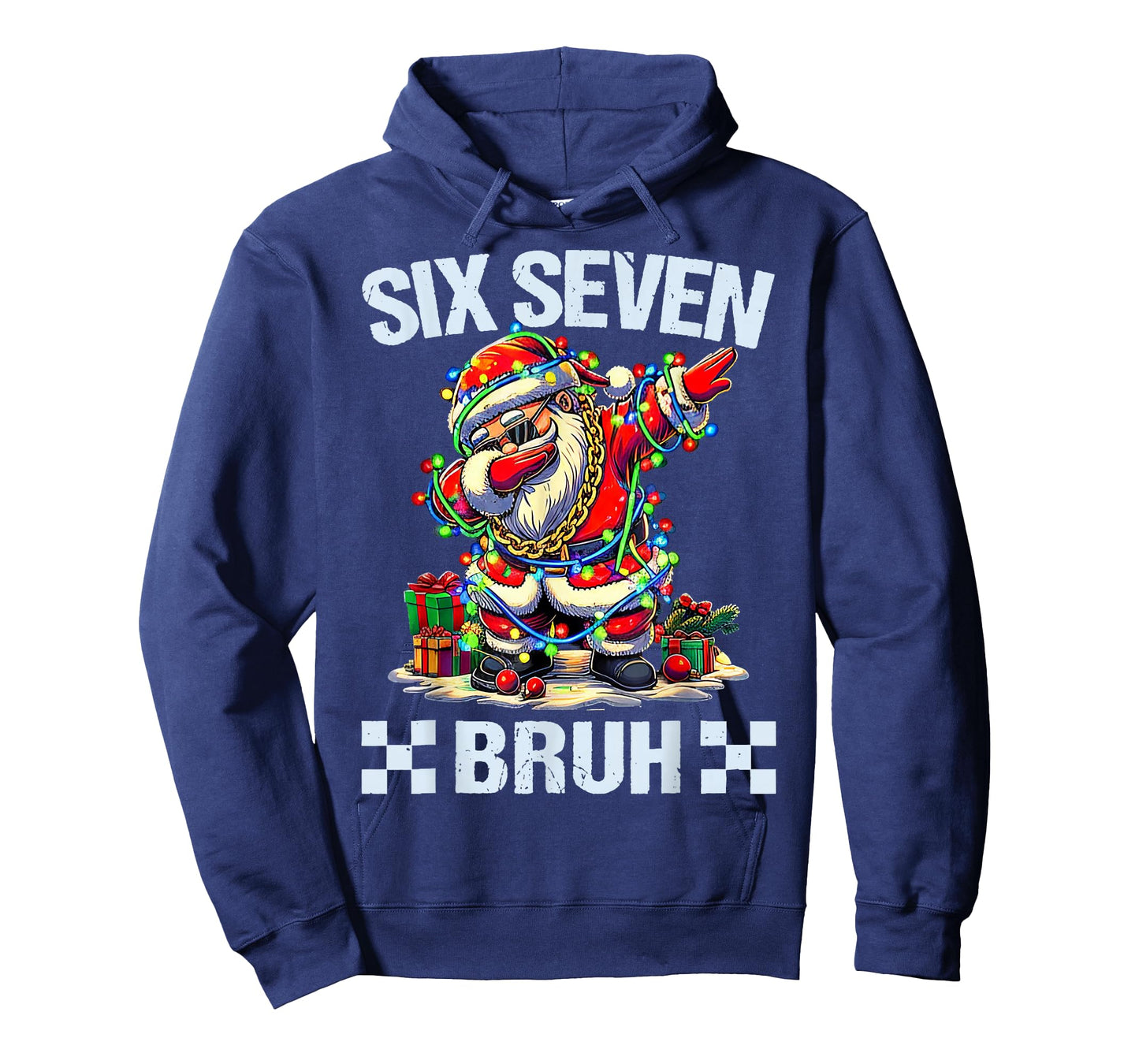 Funny Dabbing Santa Six Seven Bruh Christmas 67 Meme T-Shirt