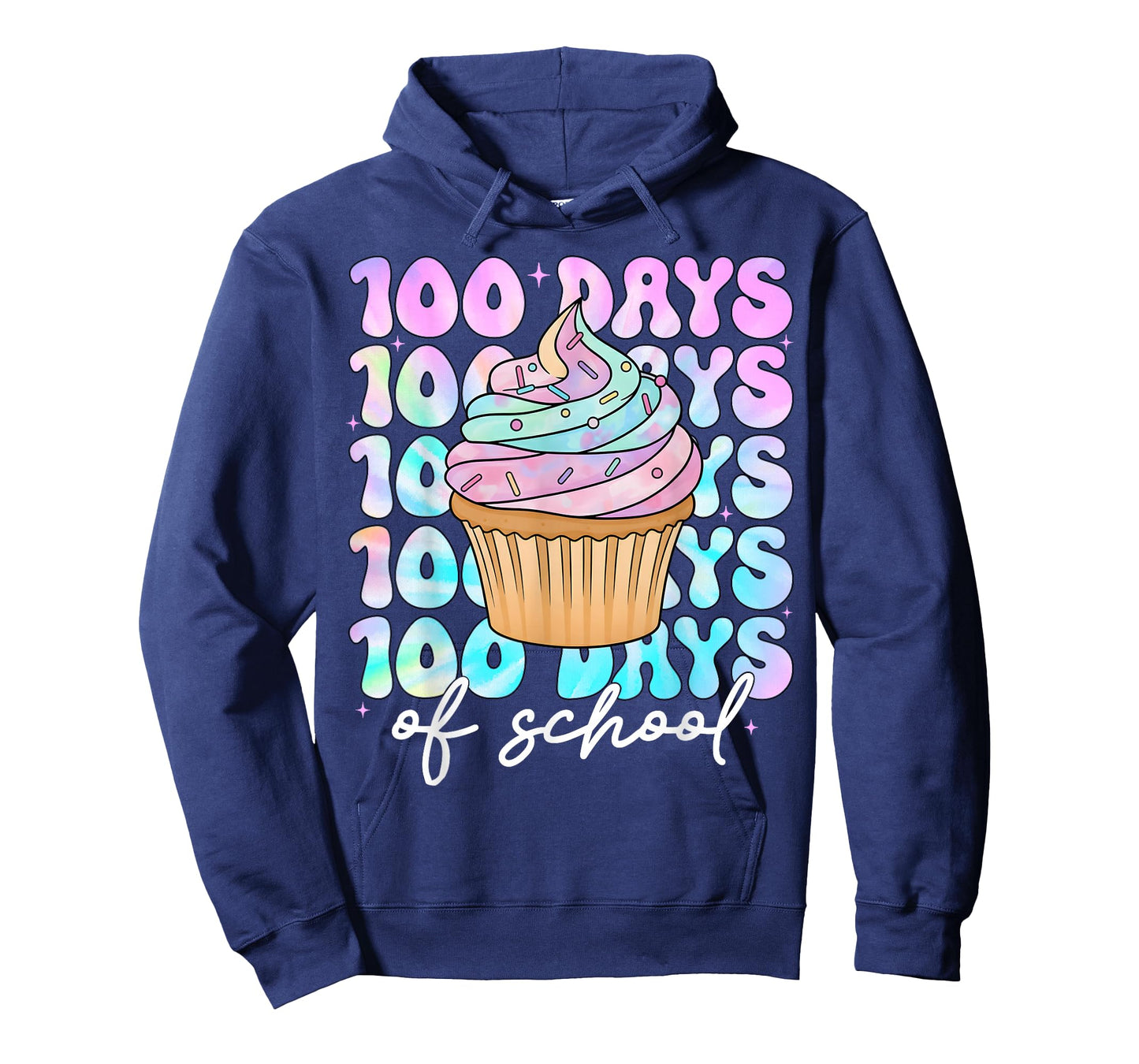 100 Days of School Cupcake Girls 100th Day of School Teacher T-Shirt