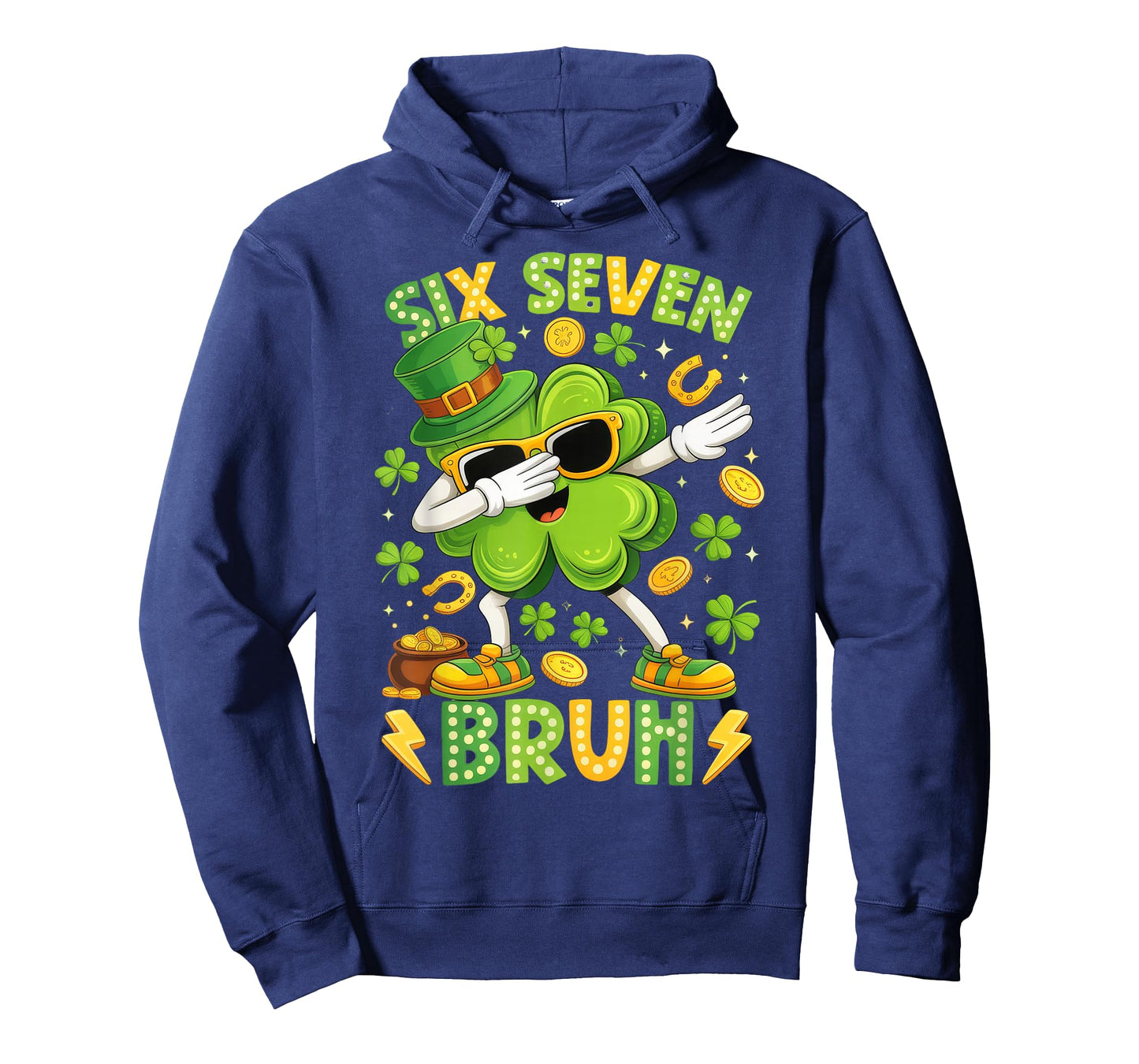 Six Seven 67 Meme Cool St Patricks Day Boys Girls Kids T-Shirt