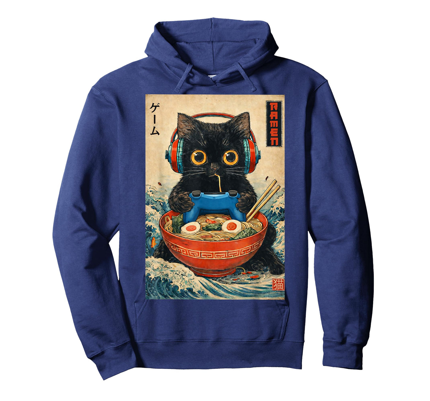 Cat Ramen Japanese Funny Graphic Tees Kawaii Cat Anime Gifts T-Shirt