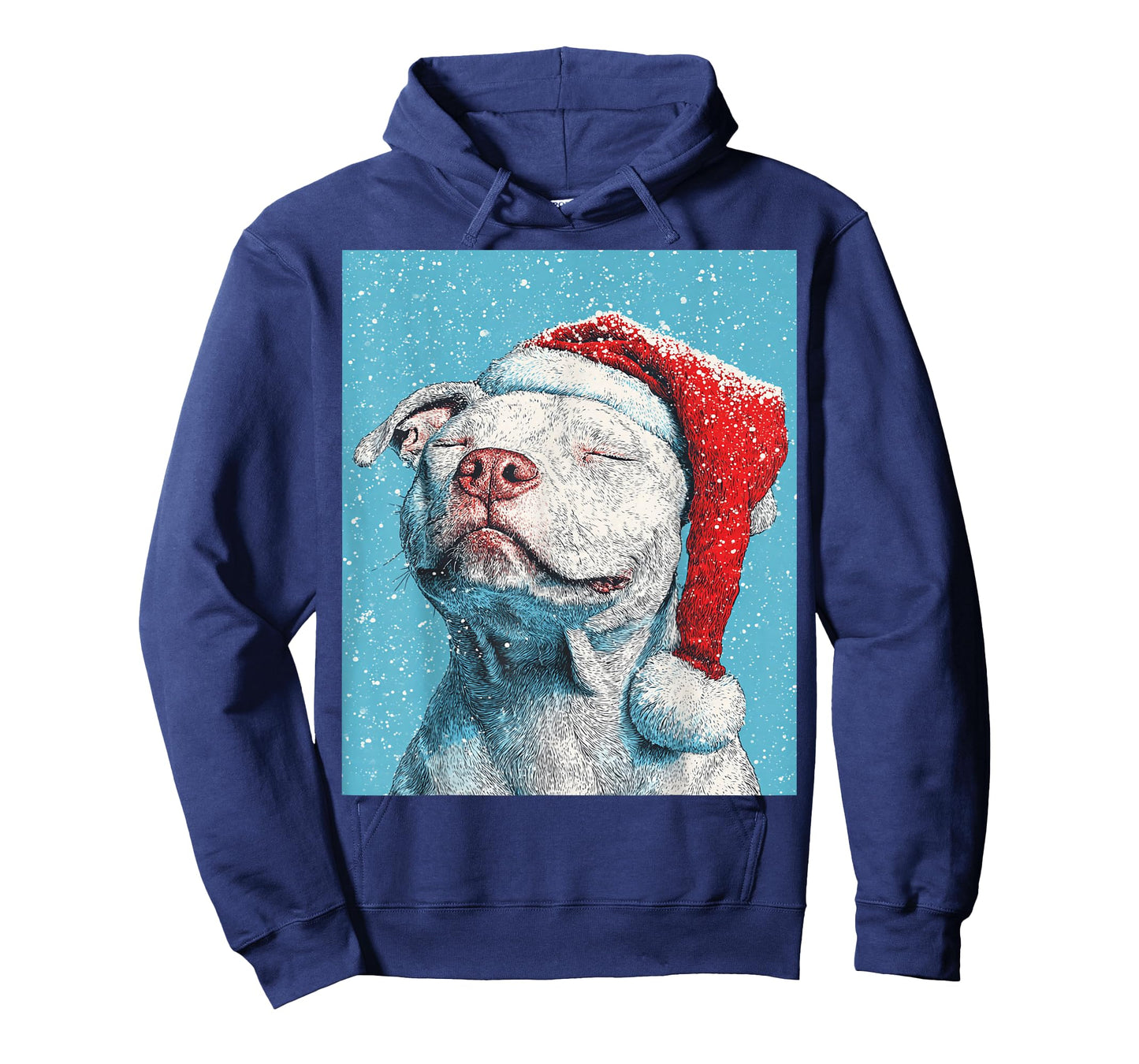 White Pitbull Christmas T-Shirt