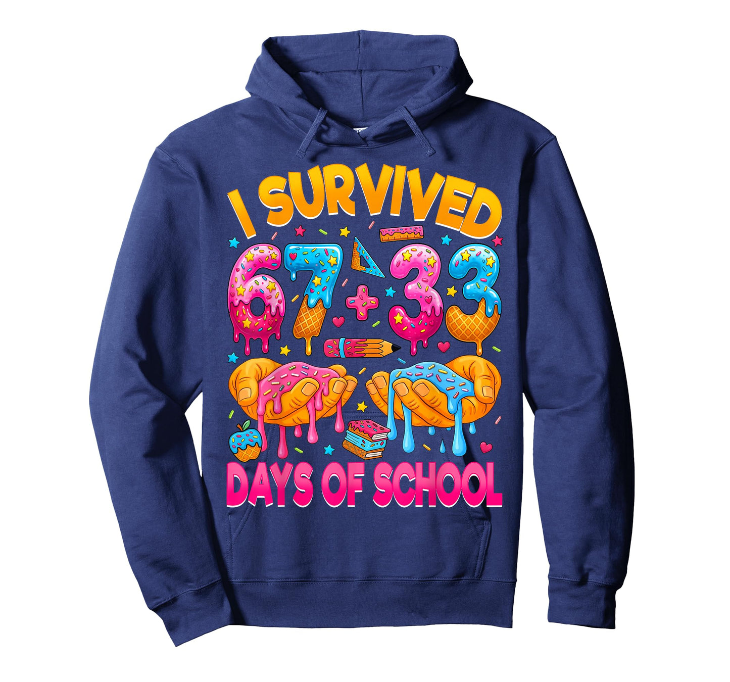 I Survived 67 33 Days of School Six Seven 100 Days of School T-Shirt