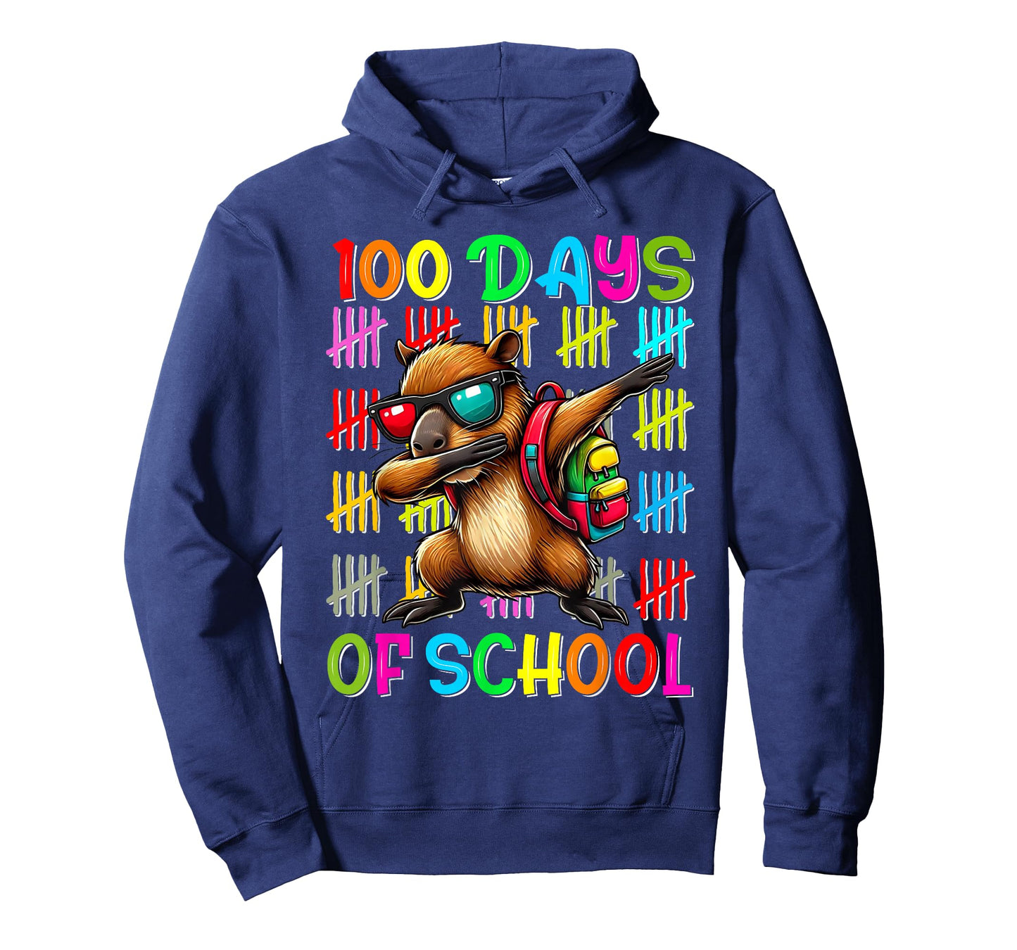 100 Days of School Capybara Shirt 100 Days Smarter Capybara T-Shirt