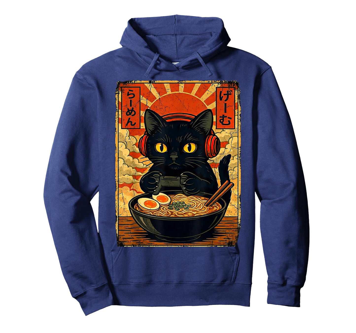 Funny Cat Gamer Gifts Men Anime Kawaii Gaming Headset Cat T-Shirt