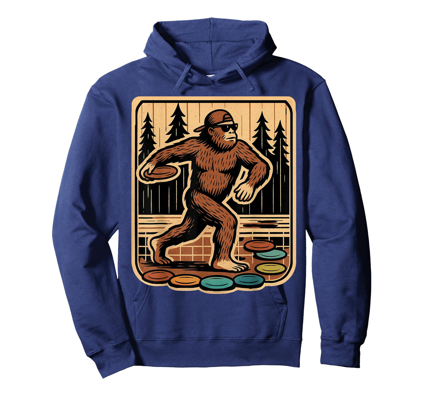 Sasquatch Disc Golfer Funny Disc Golf T-Shirt