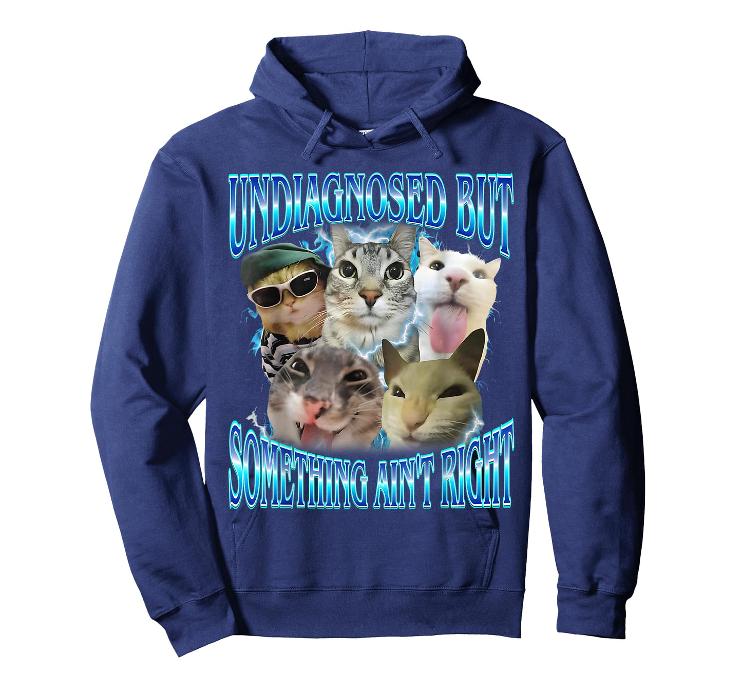 Undiagnosed But Something Ain't Right Funny Cat Meme Stupid T-Shirt