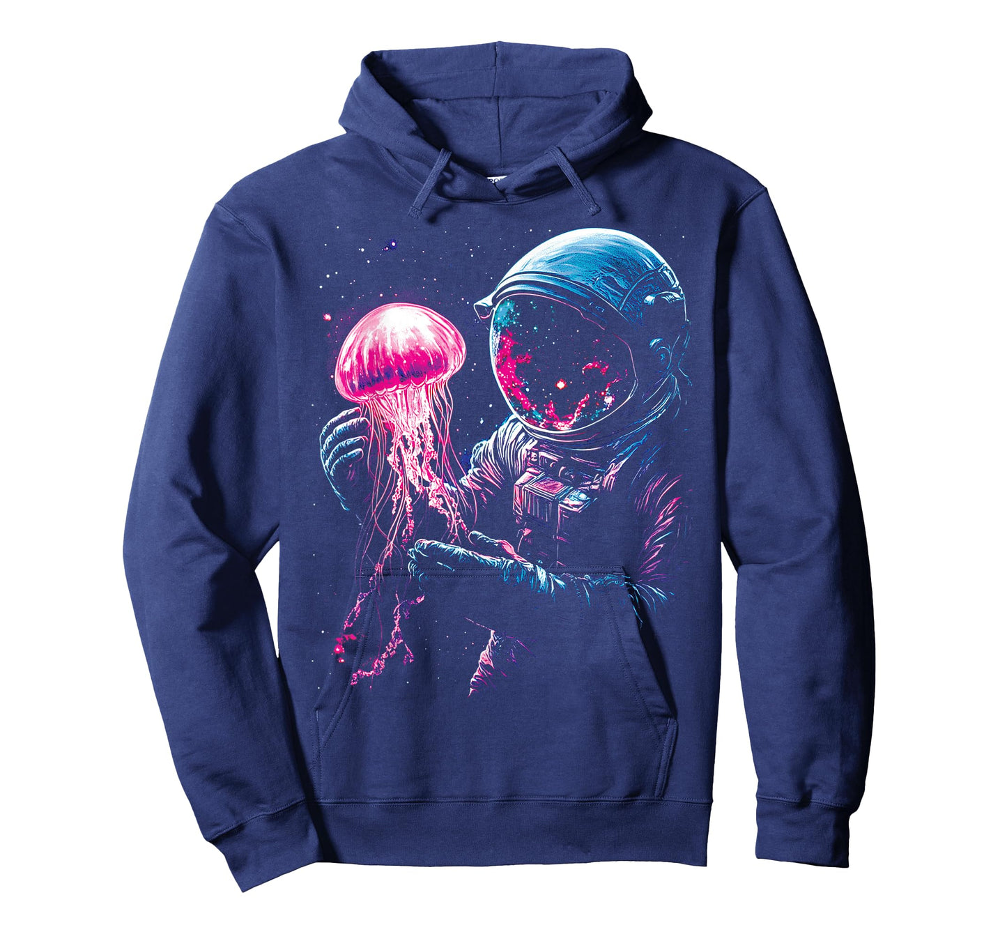 Astronaut Jellyfish Outer Space Explorer Galaxy Science Men T-Shirt