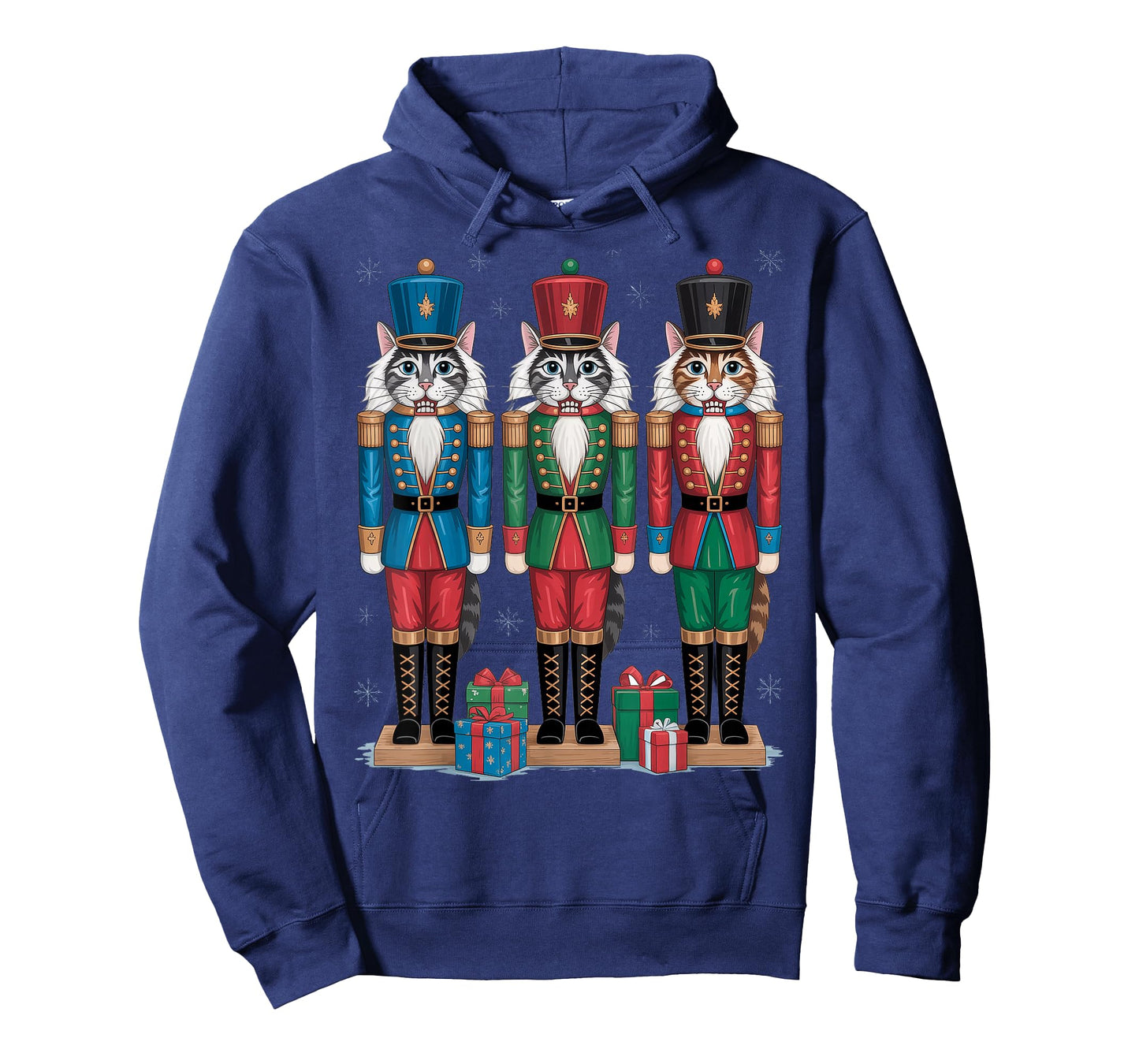 Cute Christmas Cat Lady Nutcracker T-Shirt