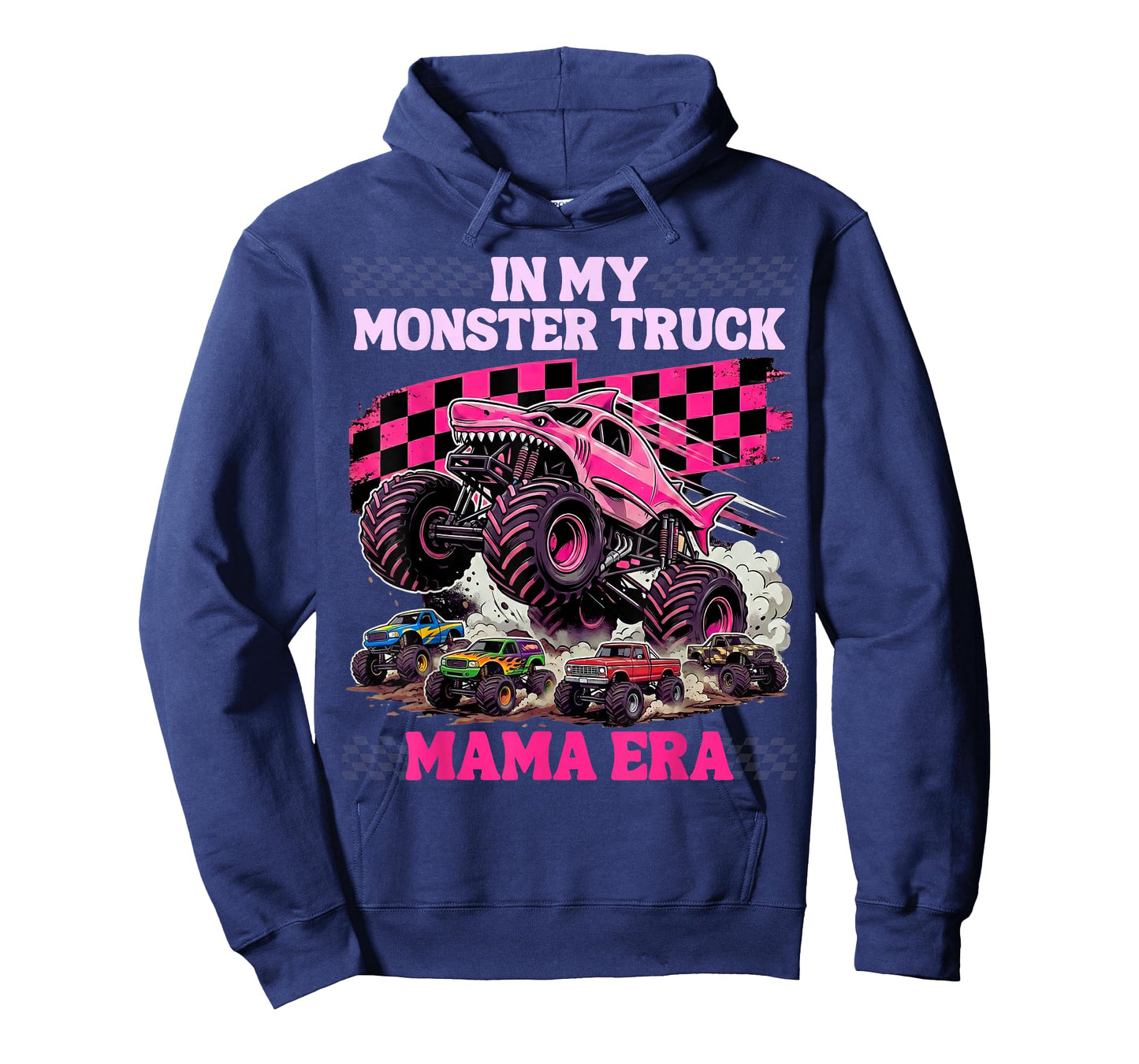 Funny Monster Truck Mama Cute Girl Boy Mom T-Shirt