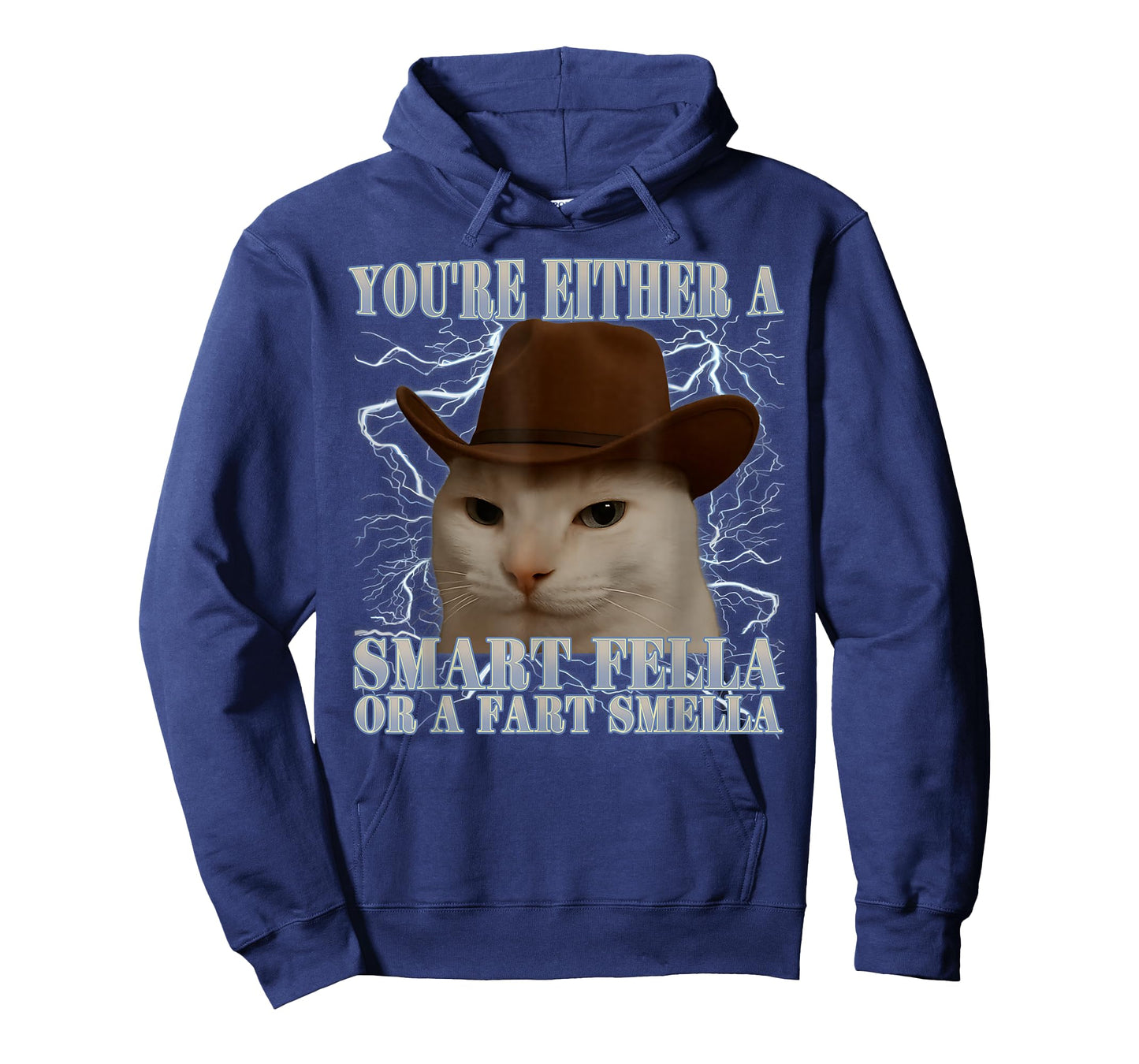 You're Either a Smart Fella or a Fart Smella Funny Cat Meme T-Shirt
