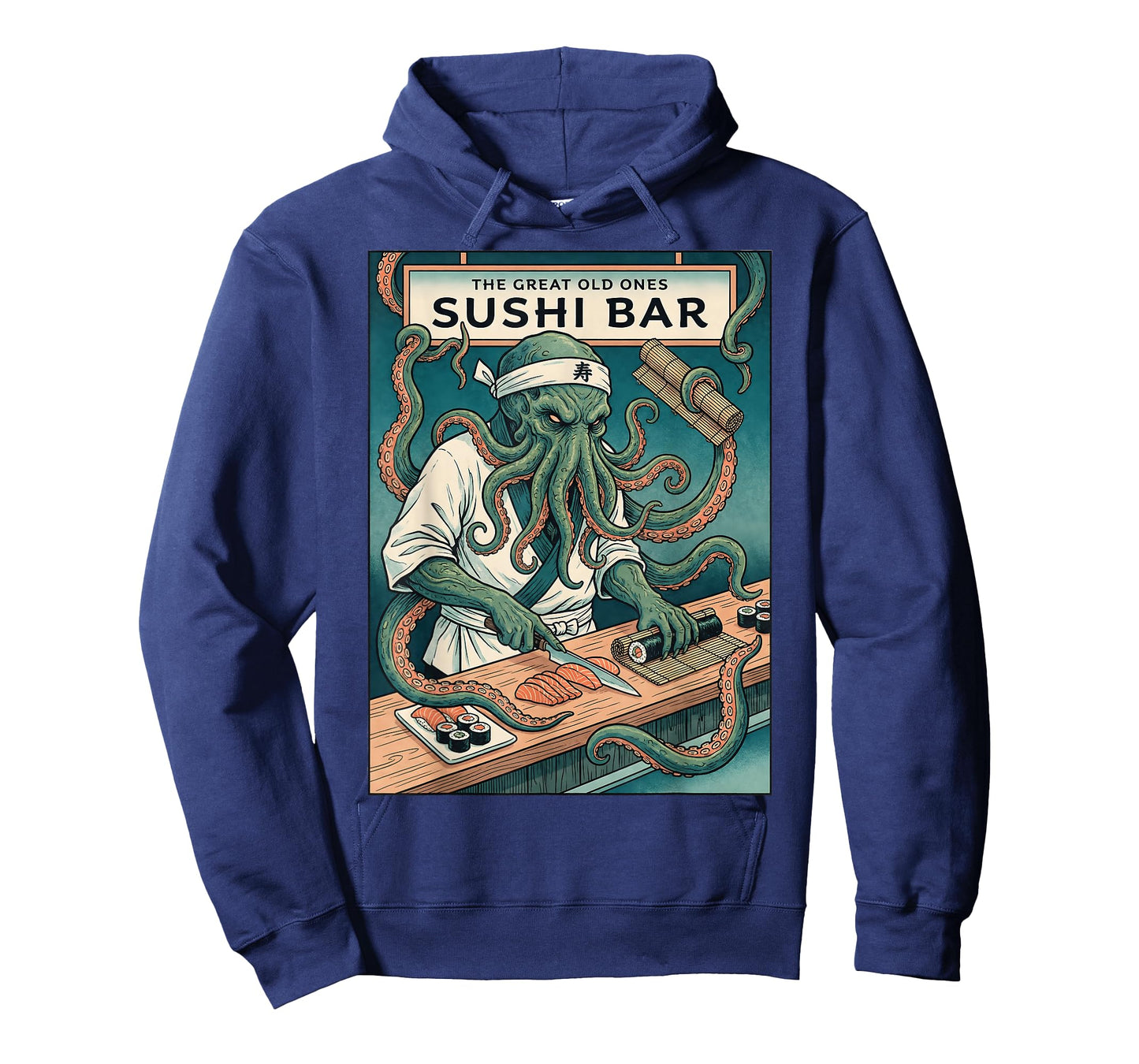 Cthulhu Sushi Chef Octopus Monster Japanese Food Horror T-Shirt