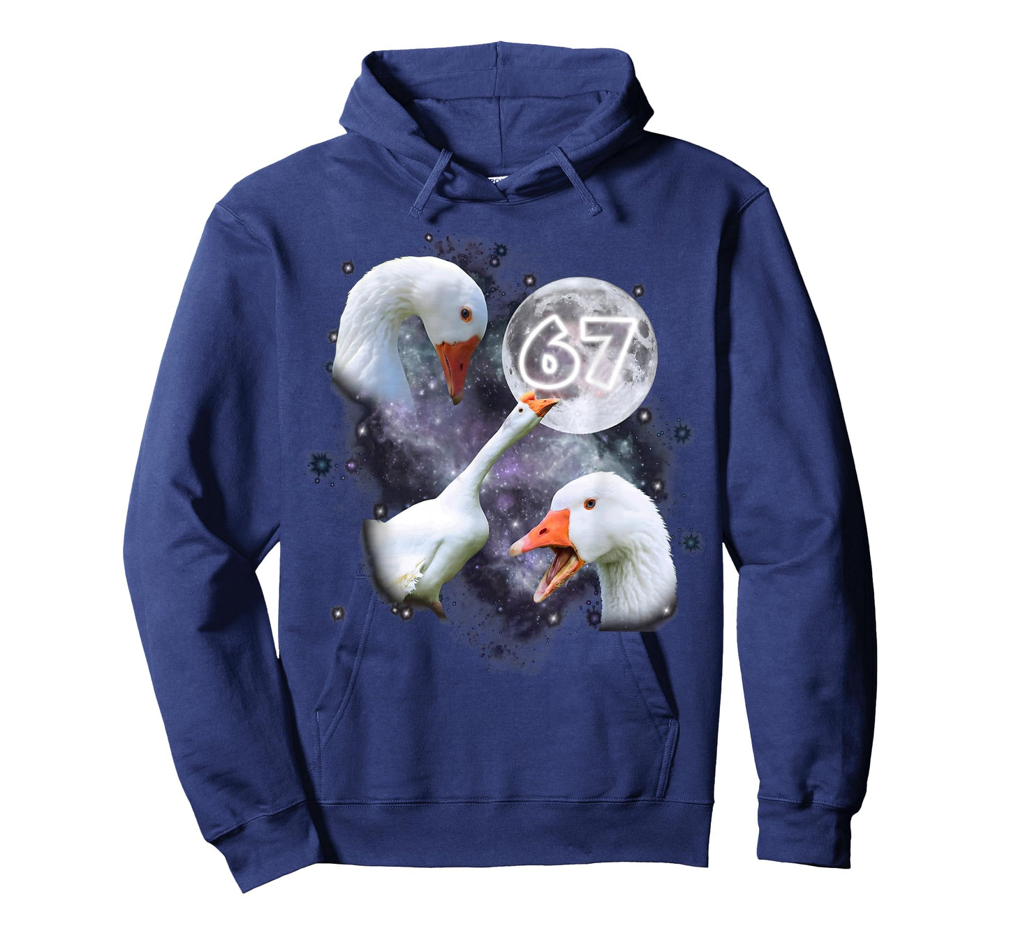 67 Meme Goose Howling at The Moon Funny Six Seven 6-7 T-Shirt