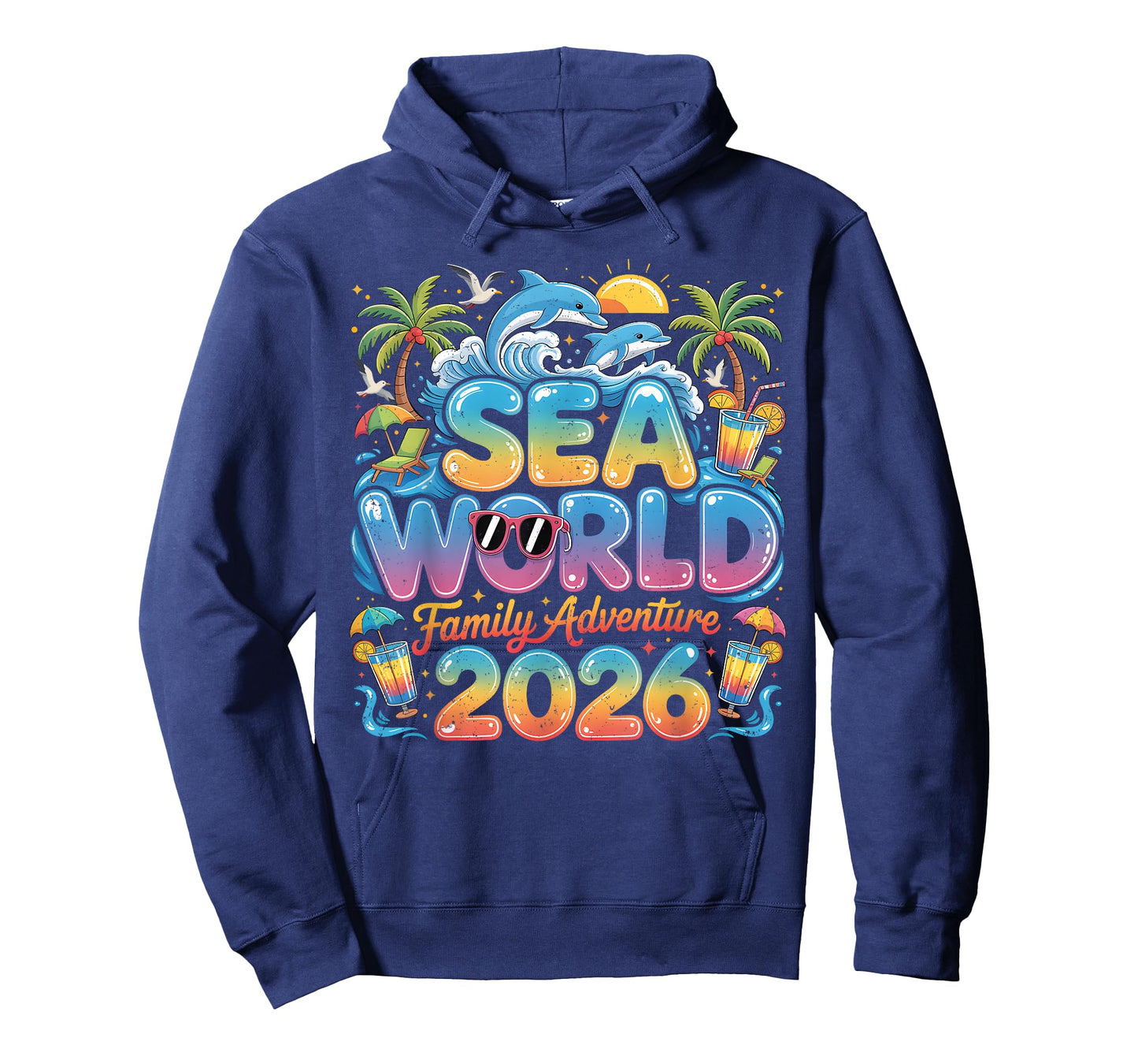 Sea World Family Adventure 2026 Tropical Vacation Trip T-Shirt
