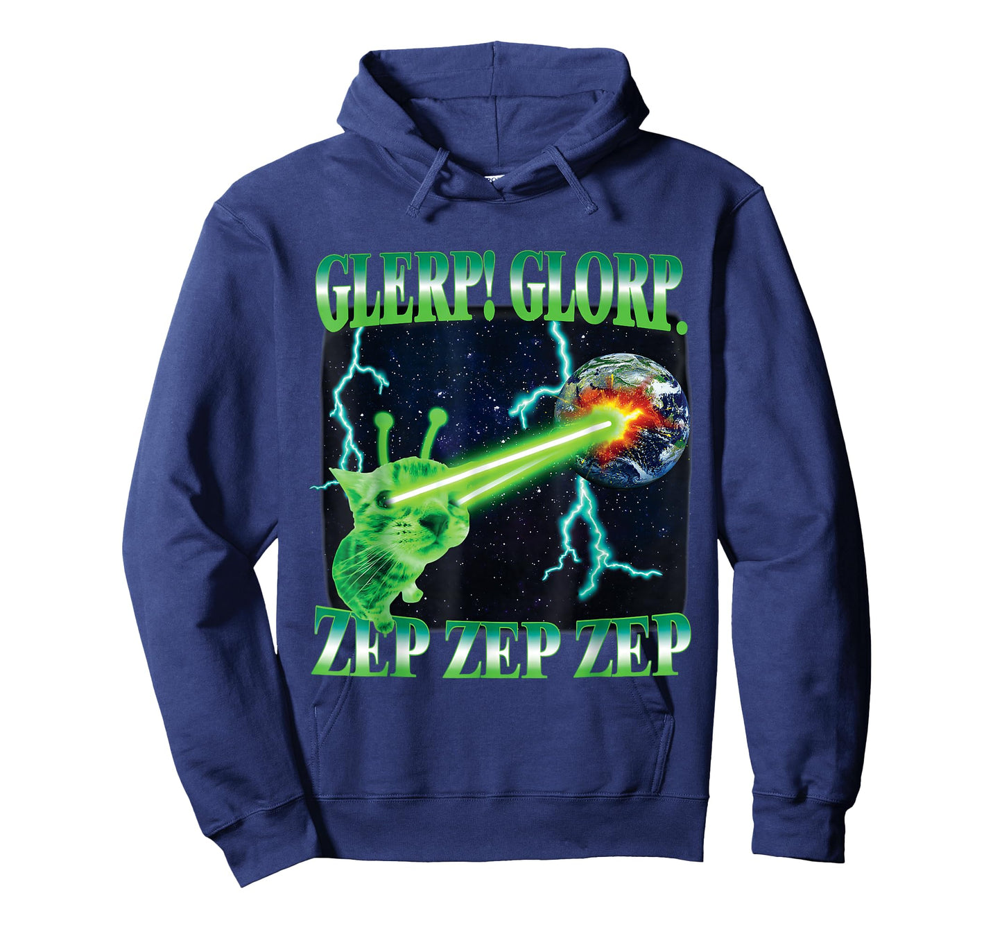 Glerp Glorp Zep Zep Alien Cat Meme Gnarp Silly Cat Brainrot T-Shirt