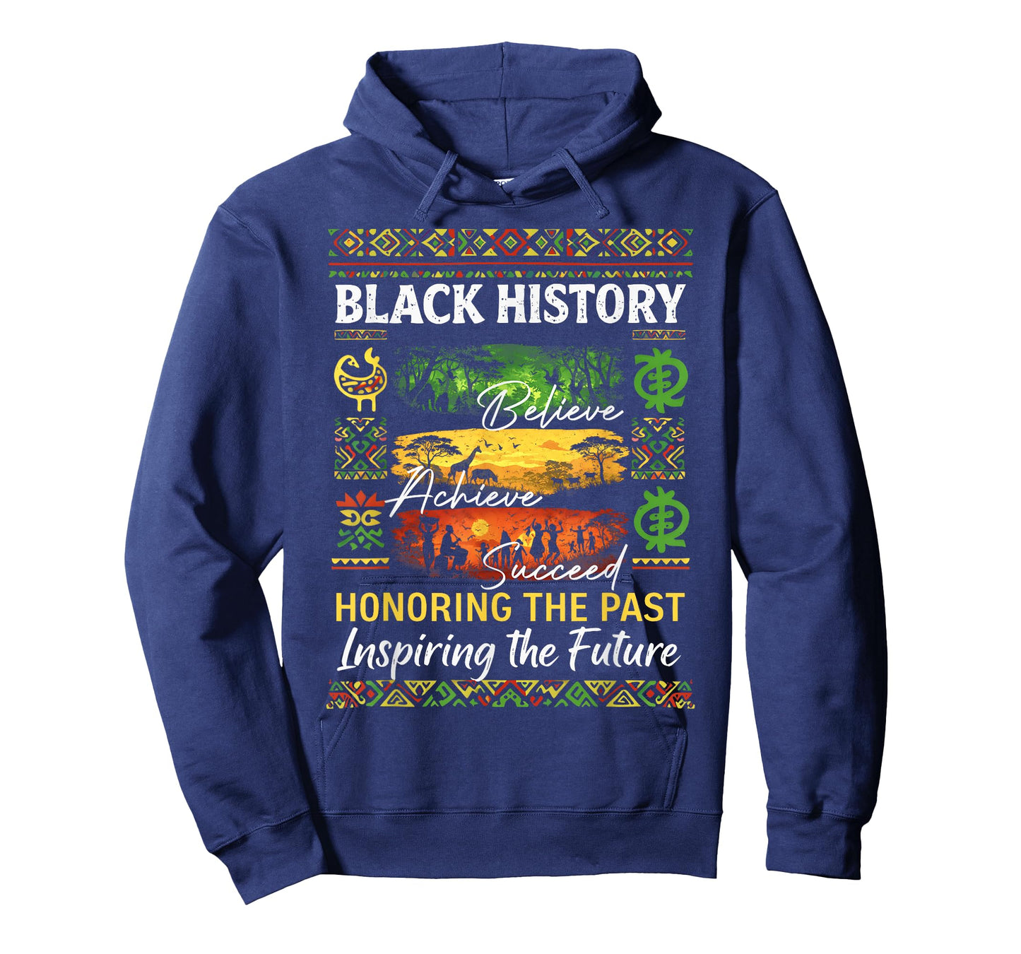 Black History Month Believe Achieve Succeed African Freedom T-Shirt