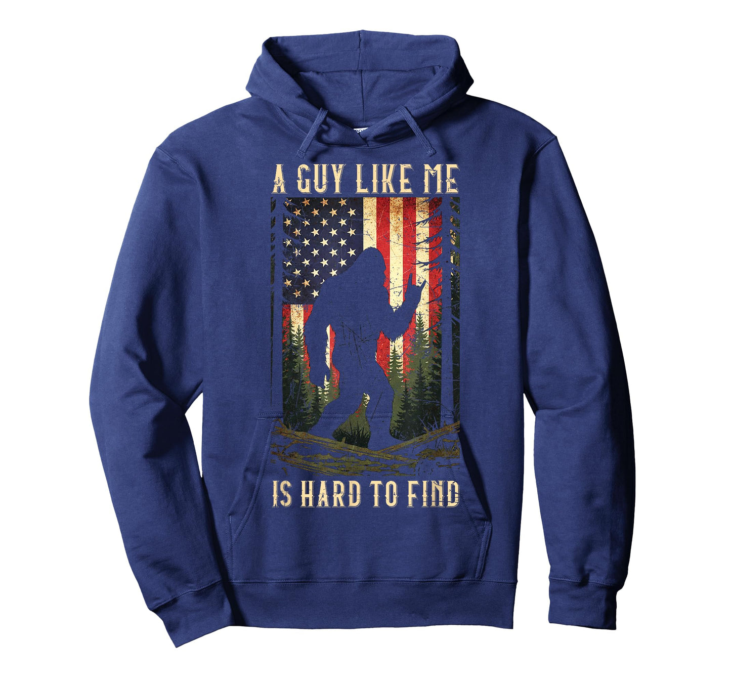 A Guy Like Me is Hard to Find Bigfoot Funny Hiking Sasquatch T-Shirt