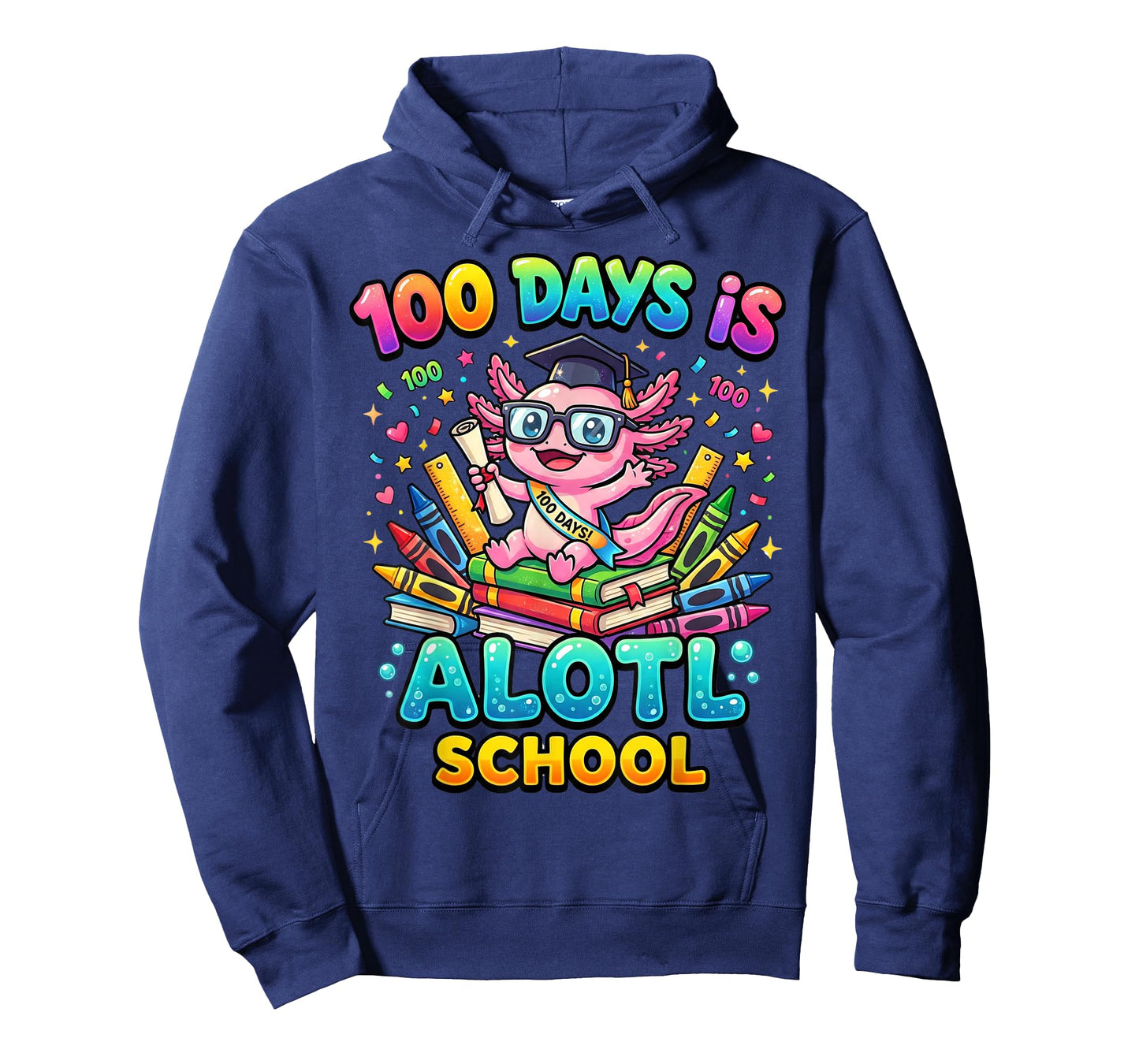 100 Days is Alotl School Shirt Funny Kids 100th Day Meme T-Shirt