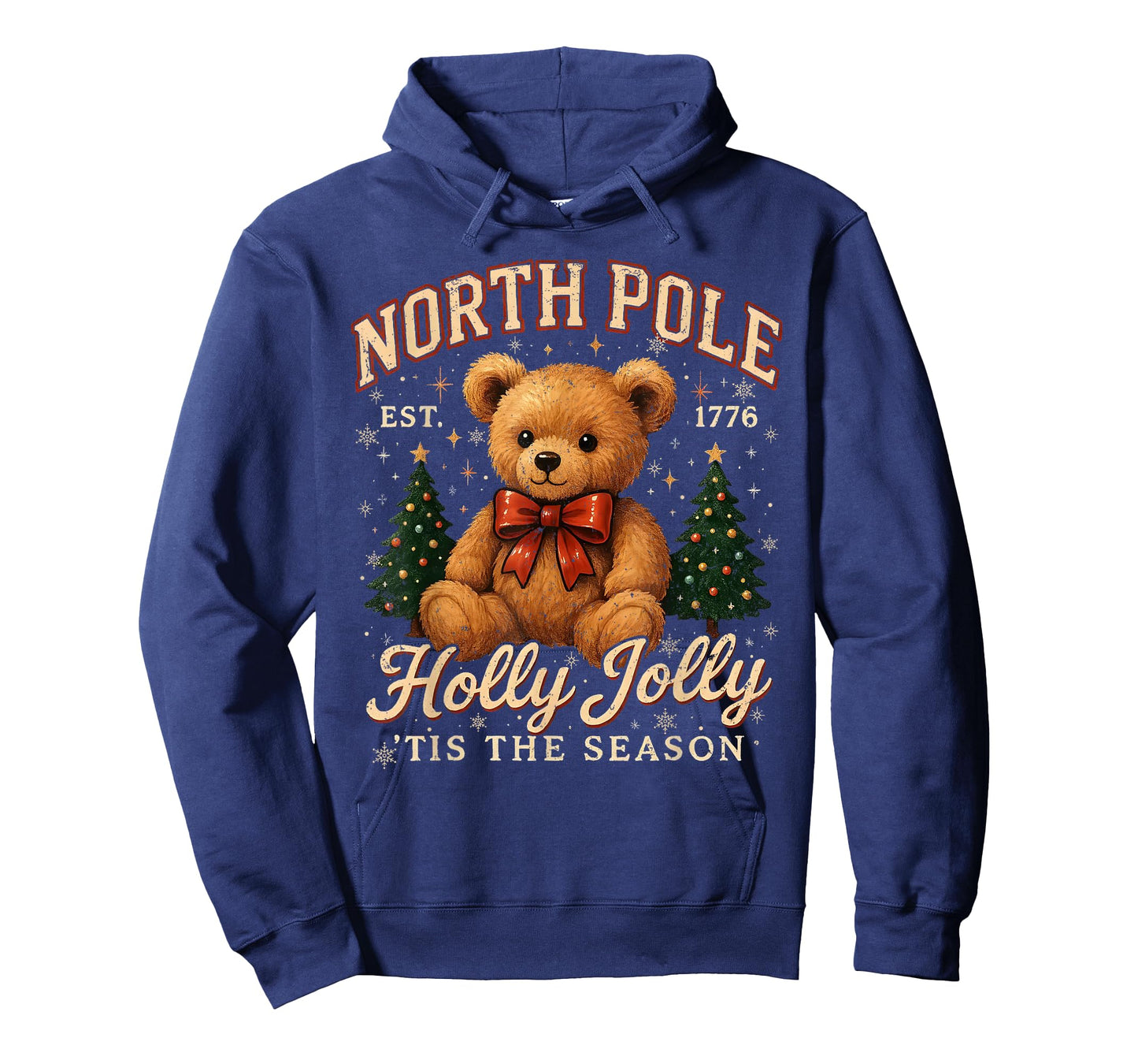 North Pole Teddy Bear Christmas Tee T-Shirt