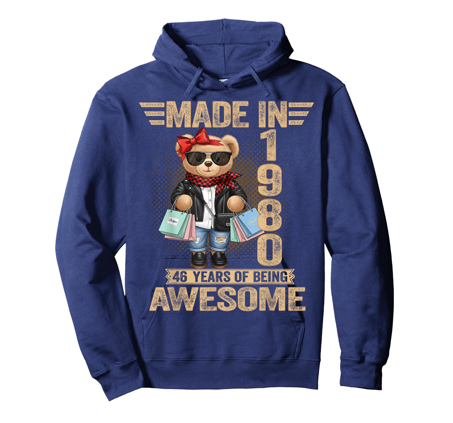 46 Year Old Made in 1980 Teddy Bear 46th Birthday Women Men T-Shirt