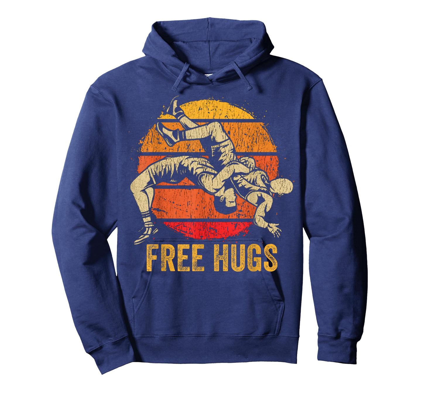 Funny Wrestling Free Hugs Wrestling Mom Men Boys Kids T-Shirt