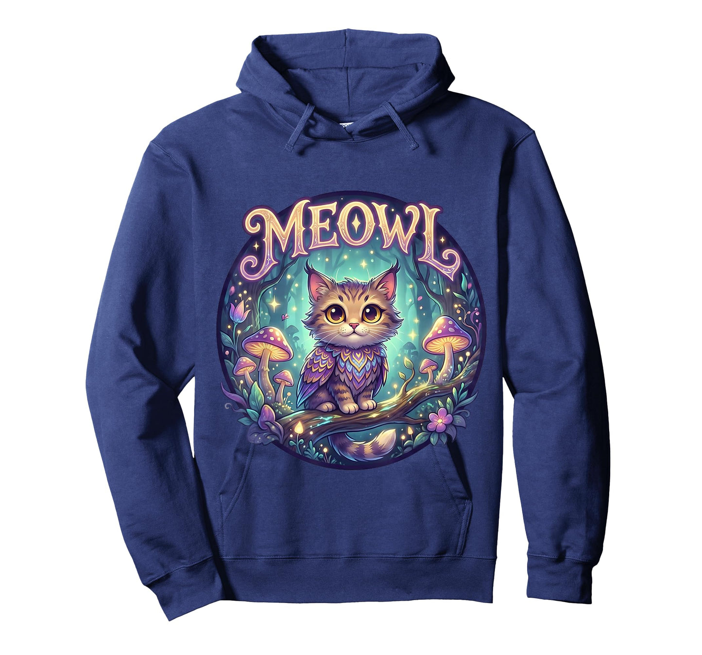 Meowl Cat Owl Meme Brainrot Kids Cursed Silly Gen Alpha Cute T-Shirt