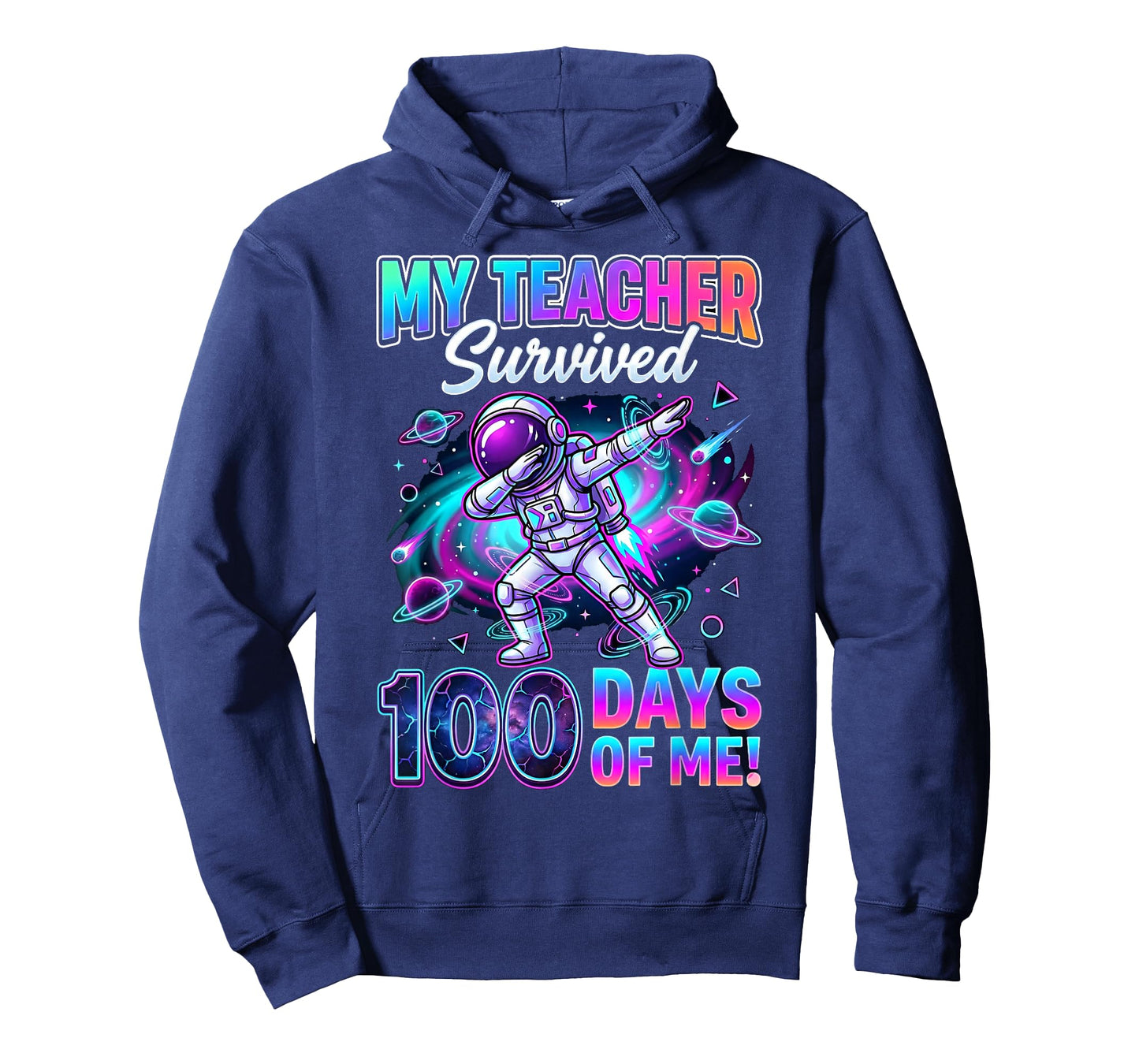 100 Days of School Astronaut Space 100th Days Boys Teachers T-Shirt