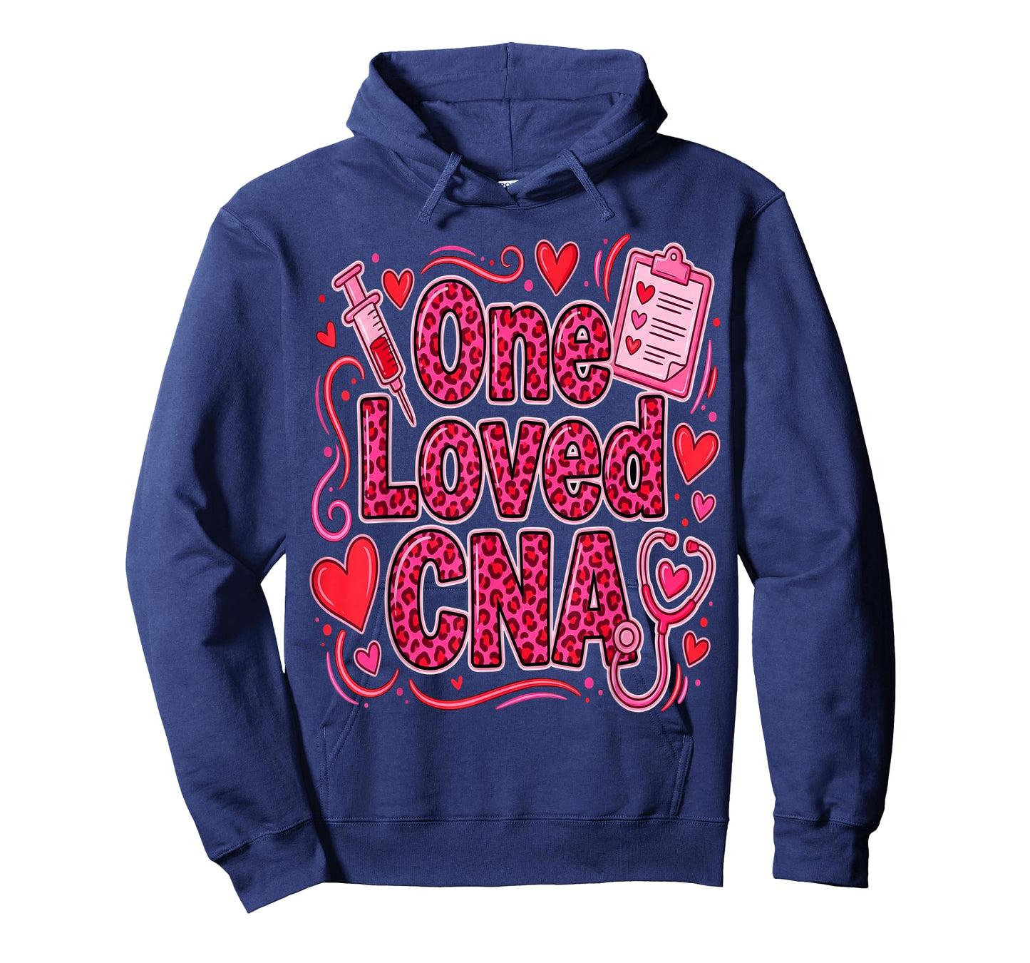 Cute One Loved CNA Valentine Nurse Hearts Nurses Medical T-Shirt