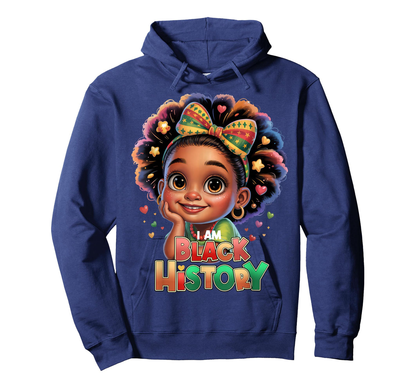 I Am Black History Month Afro African American Girls Toddler T-Shirt