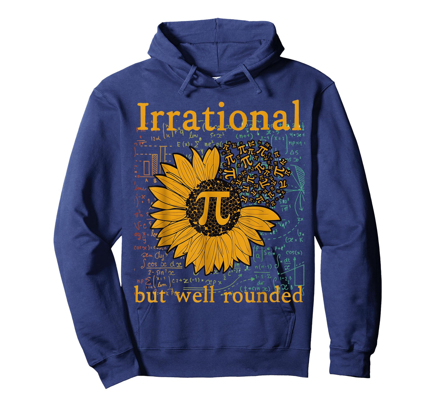Irrational But Well Rounded Sunflower Pi Day Math Humor T-Shirt