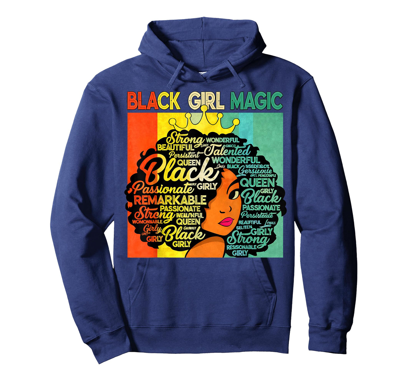 Black History Girl Magic African American Women Girls Kids T-Shirt