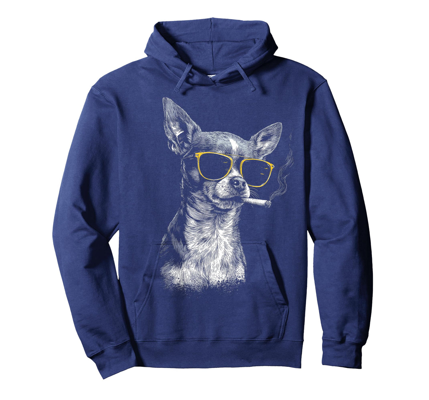 Chihuahua Smoking Cigarette Funny Dog T-Shirt