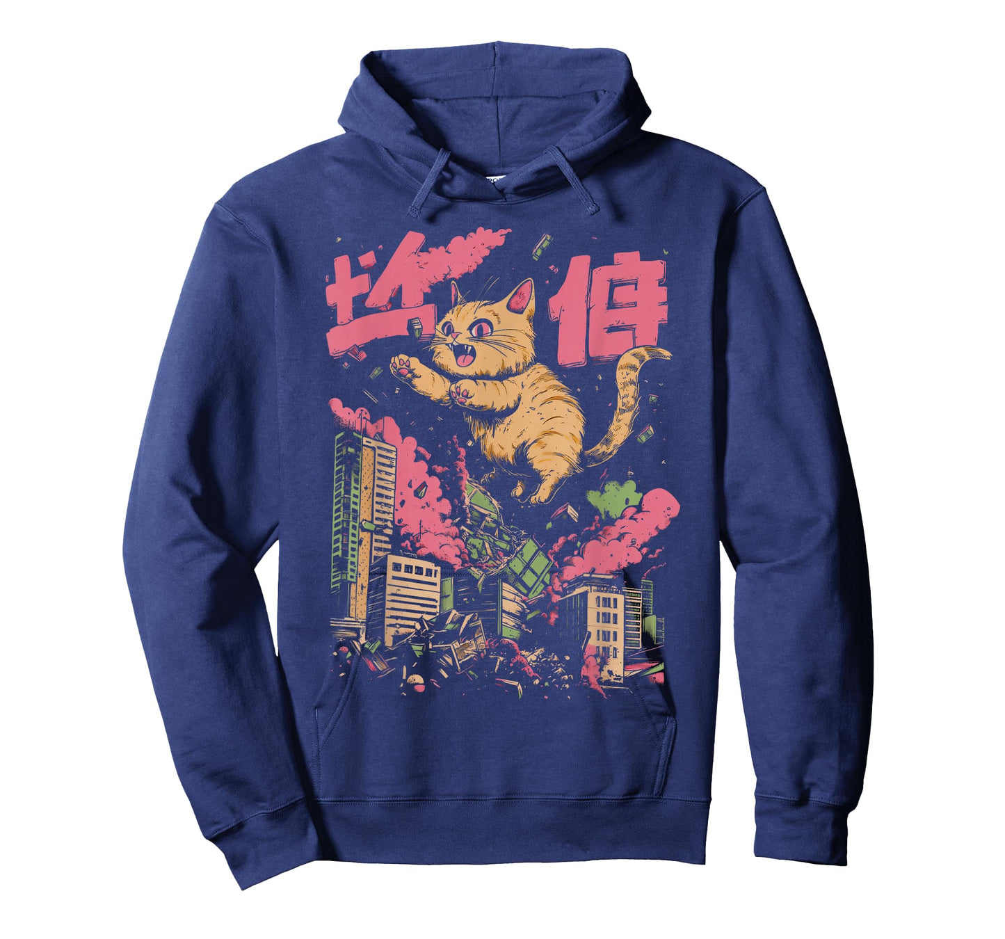 Catzilla Funny Giant Cat Monster Kaiju Japanese Kawaii Art T-Shirt