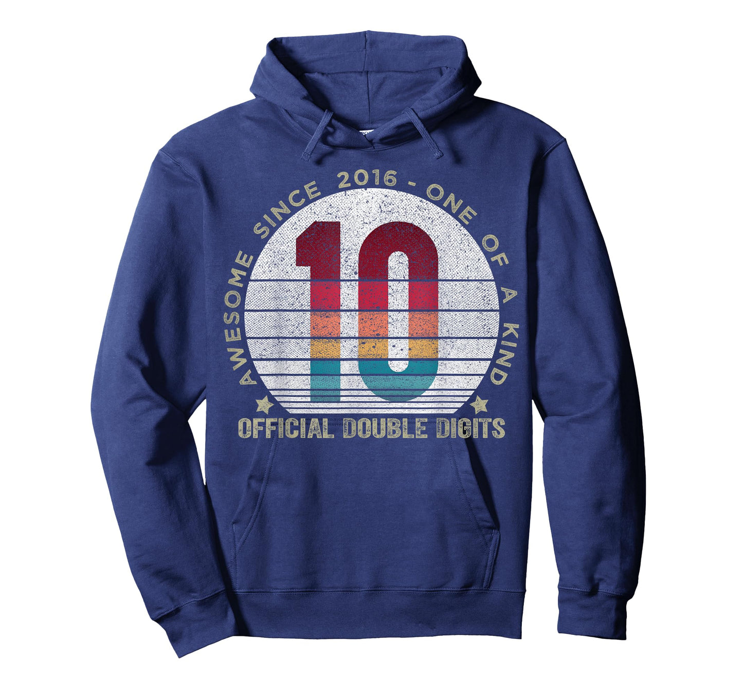 Official Double Digits 10 Year Old Gifts Vintage 2016 Boys T-Shirt