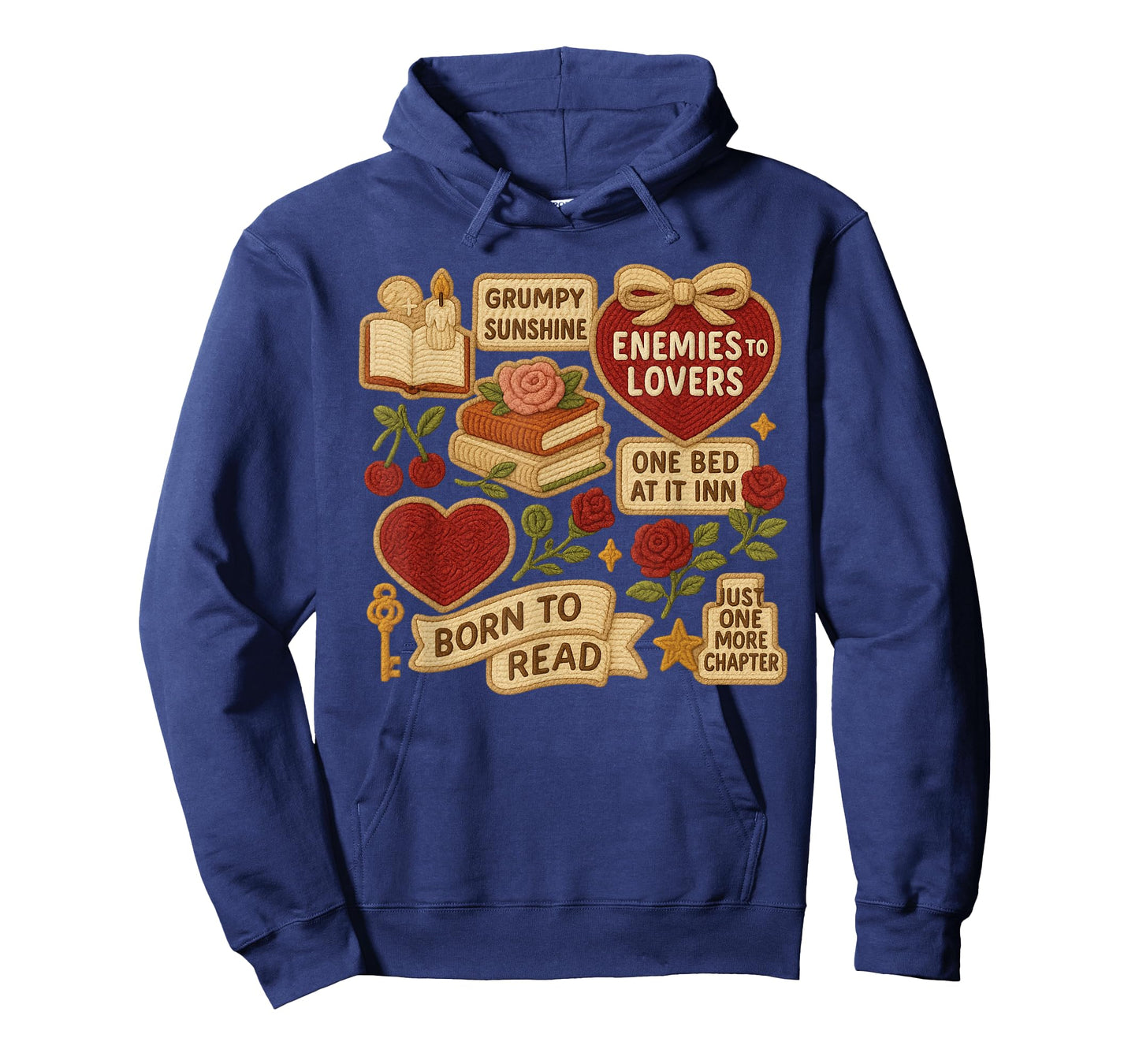 Enemies to Lovers Romance Trope Patches Bookish T-Shirt