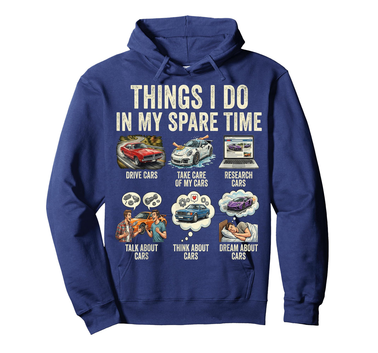 Things I Do in My Spare Time Funny Car T-Shirt