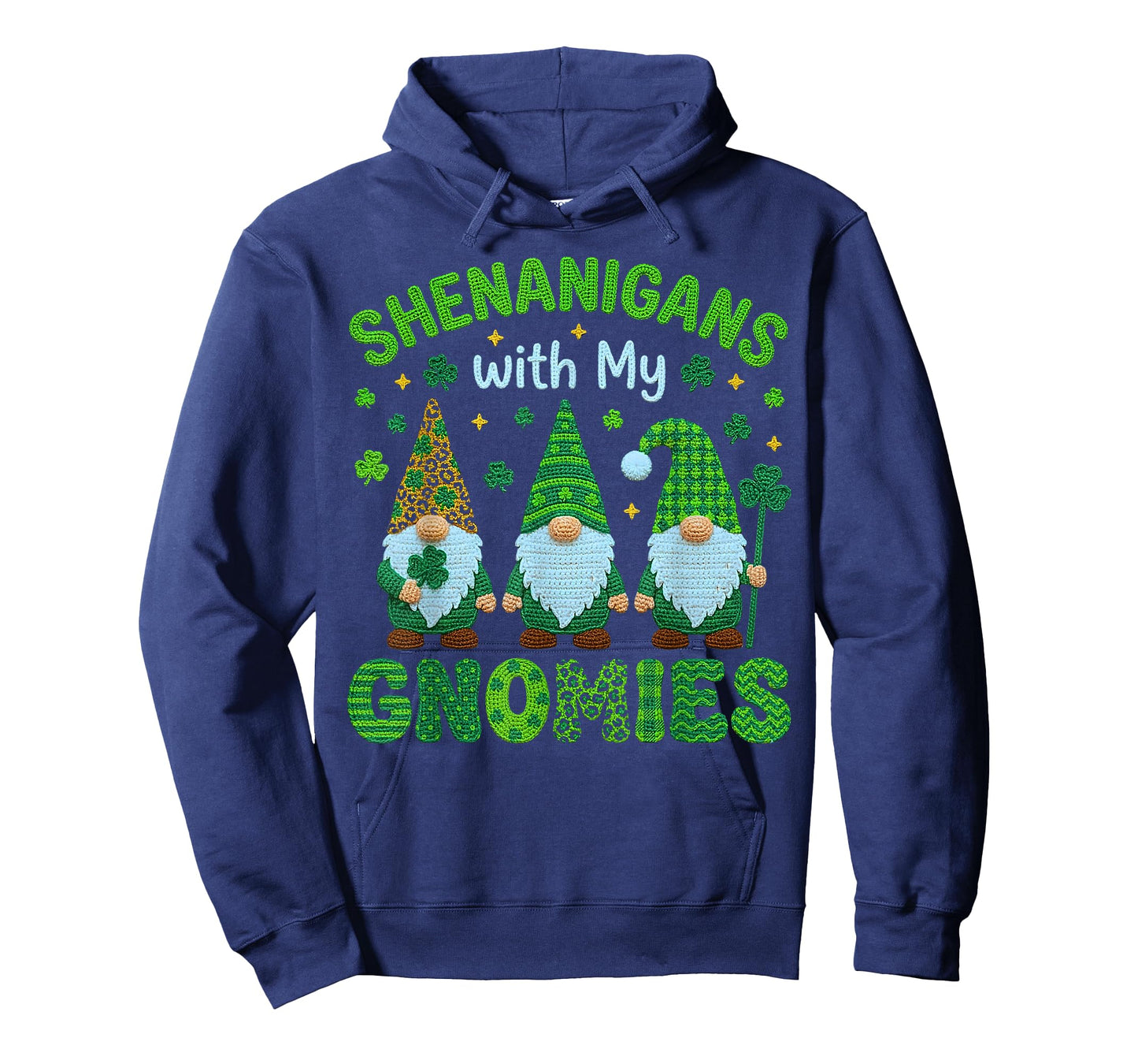Crochet Girls St Patricks Day Shenanigans with My Gnomies T-Shirt