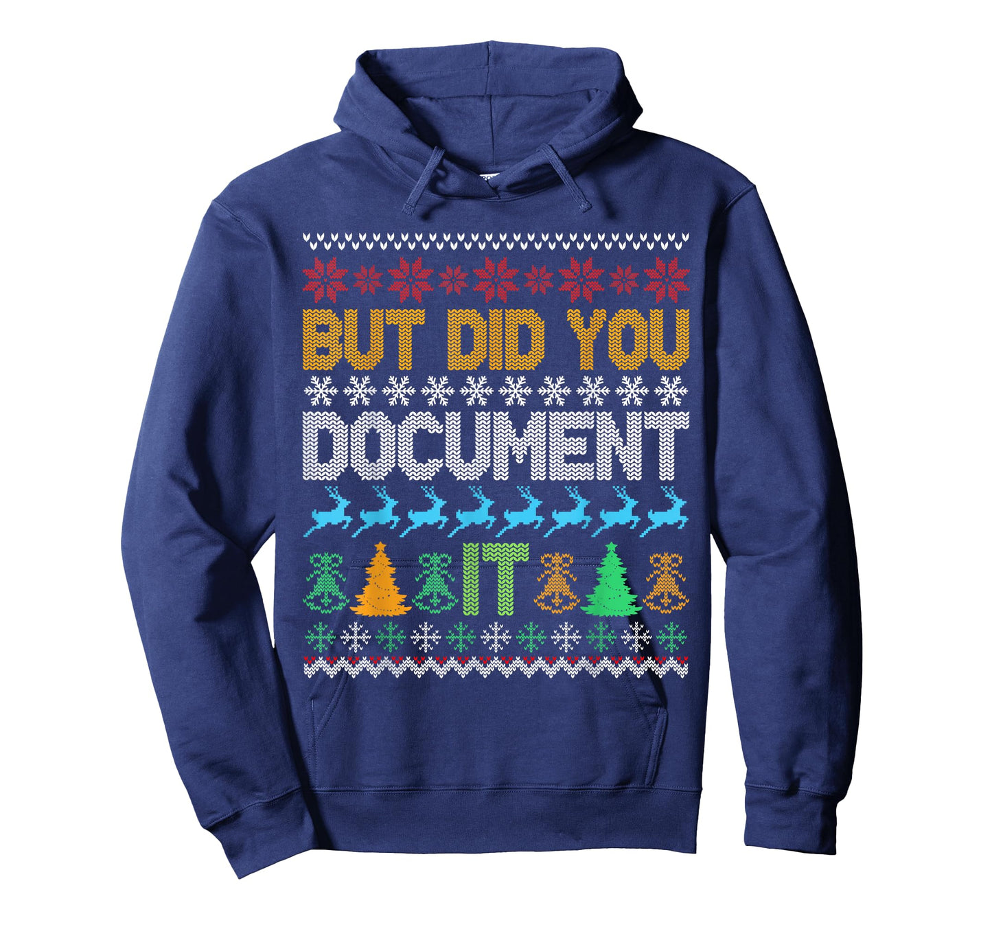 Retro But Did You Document It Funny HR Office Ugly Christmas T-Shirt