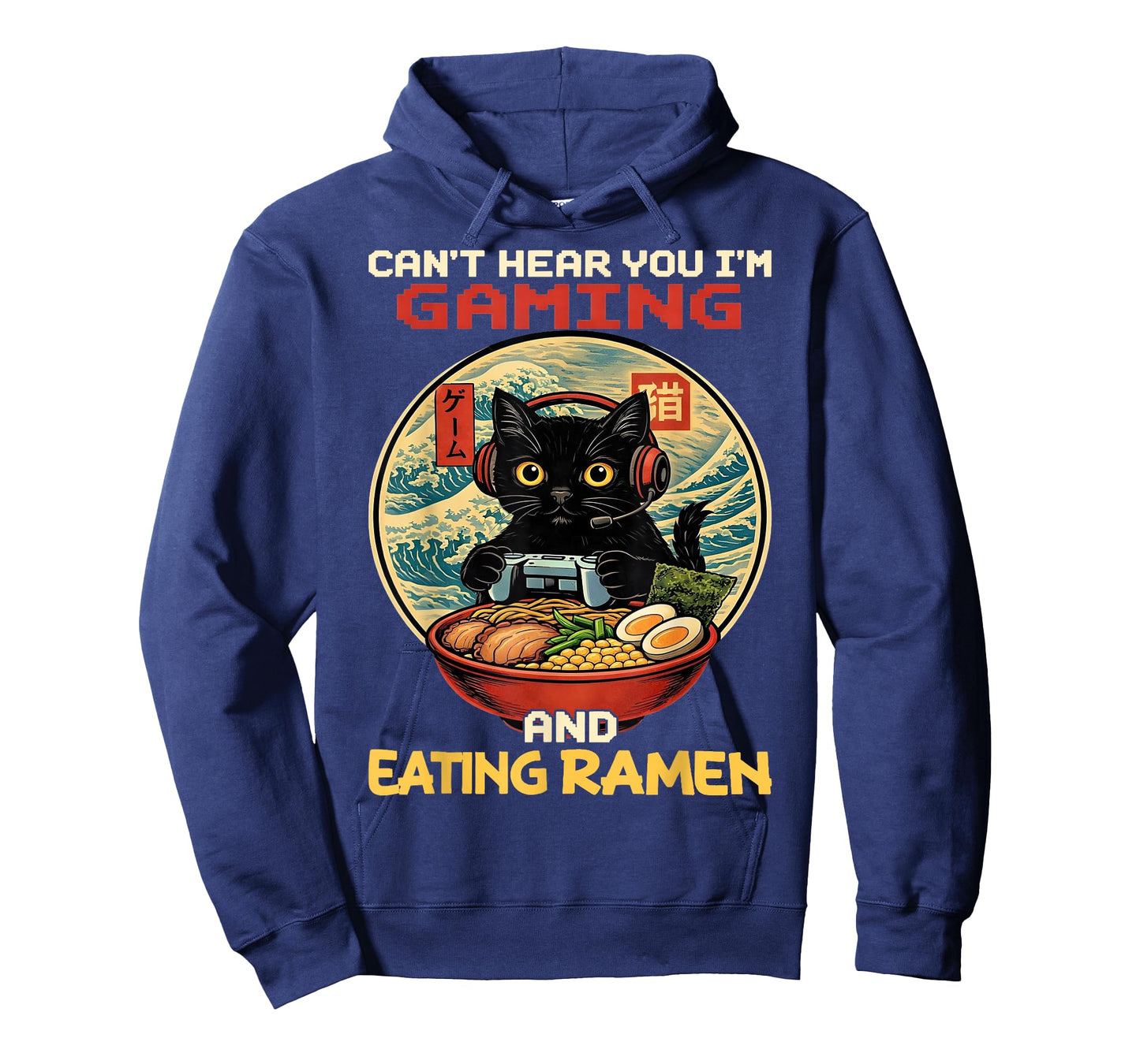 Cant Hear You Im Gaming and Eating Ramen Gift Boys Kids T-Shirt