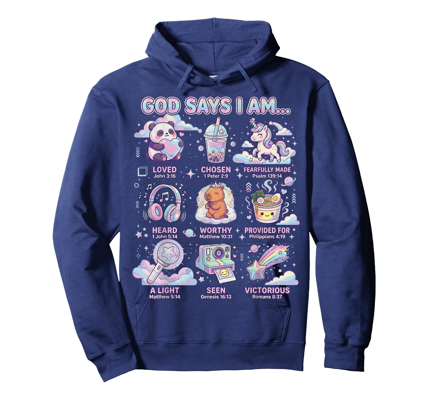 God Says I Am Bible Verses for Christian Girl T-Shirt