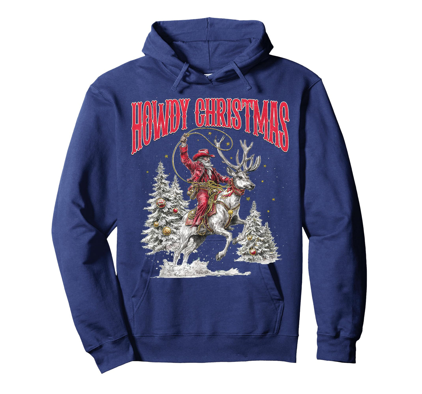 Howdy Christmas Retro Cowboy Santa Claus for Men Women T-Shirt