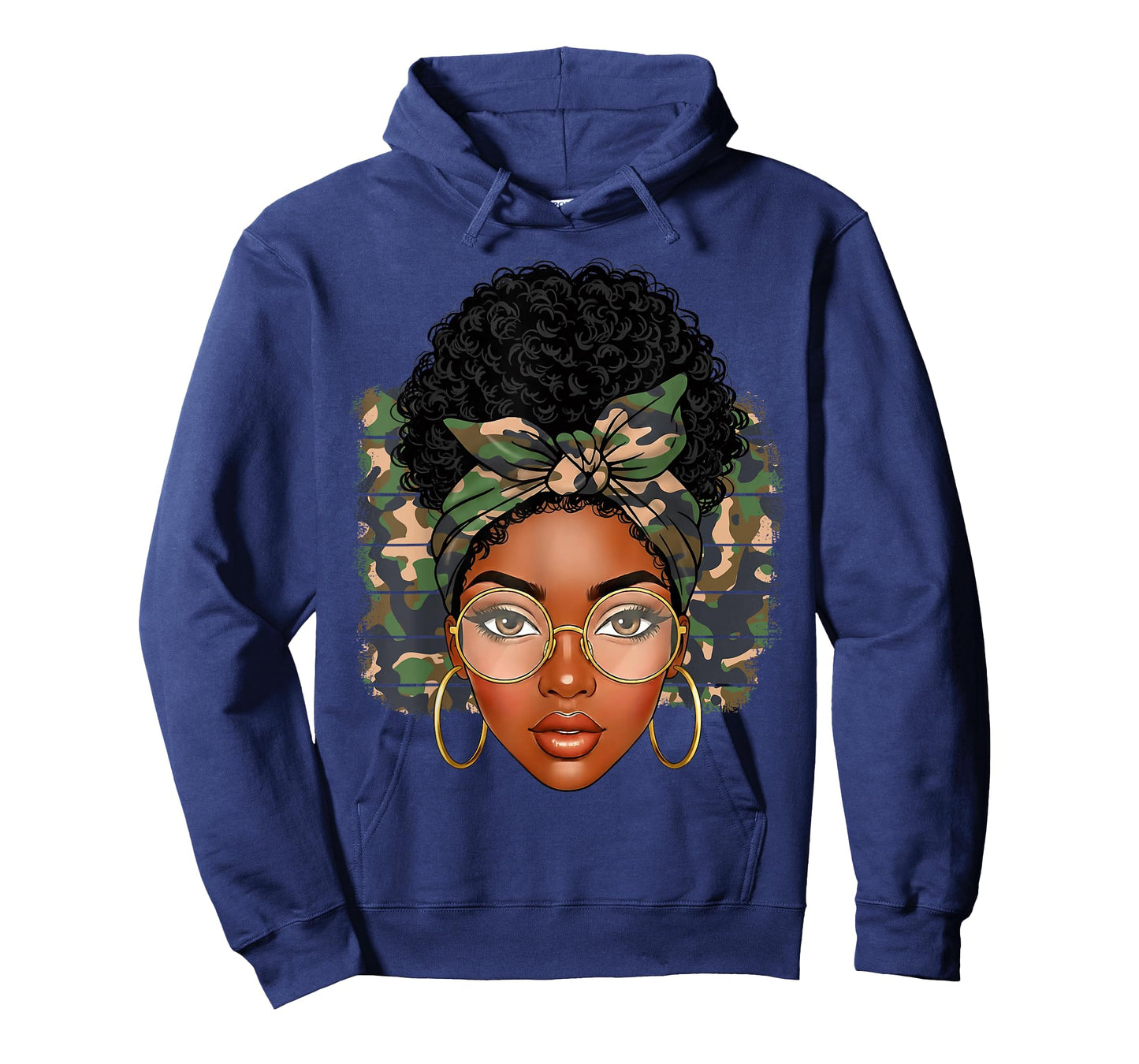 Black History Afro American Melanin Woman Camo Girl Women T-Shirt