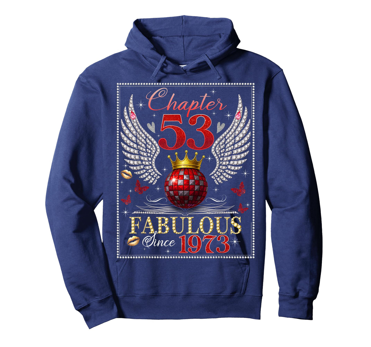 Chapter 53 Fabulous EST. 1973 Disco Ball 53rd Birthday Women T-Shirt