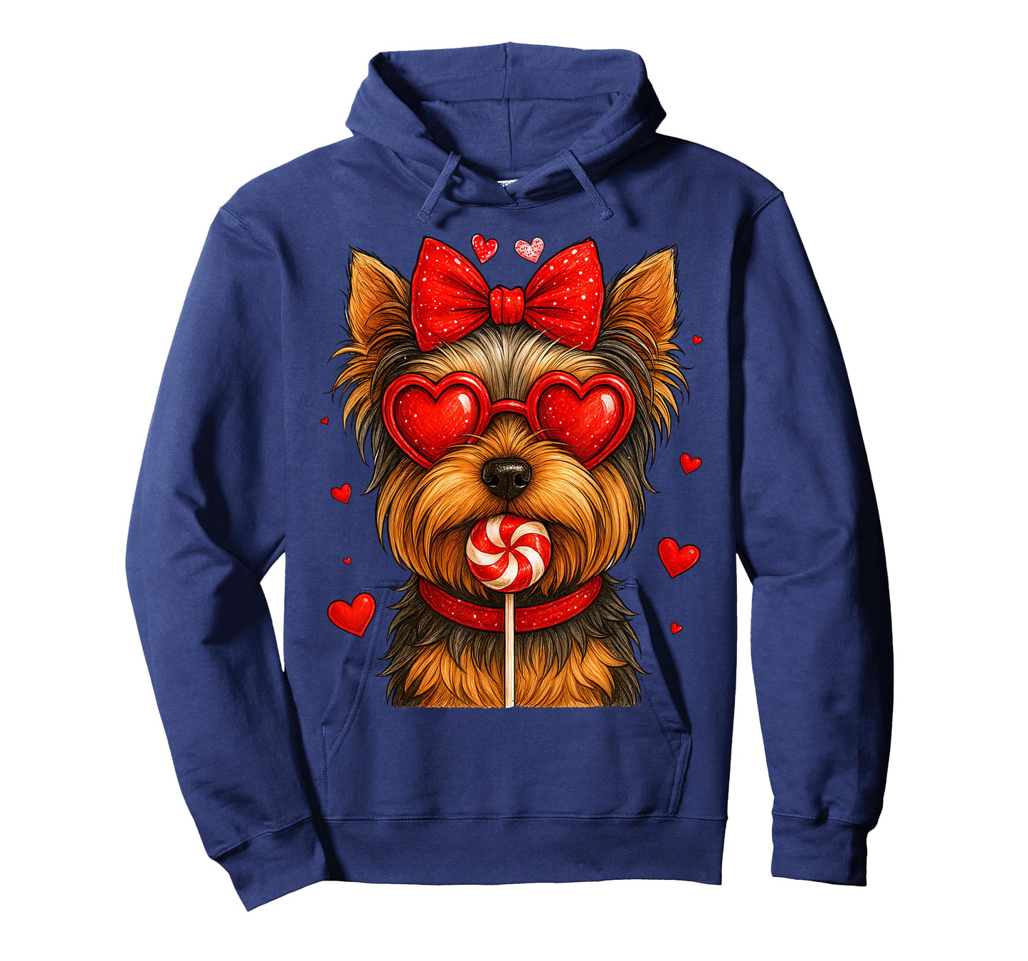 Cute Yorkshire Terrier Yorkie Valentine Heart Candy Kid Girl T-Shirt
